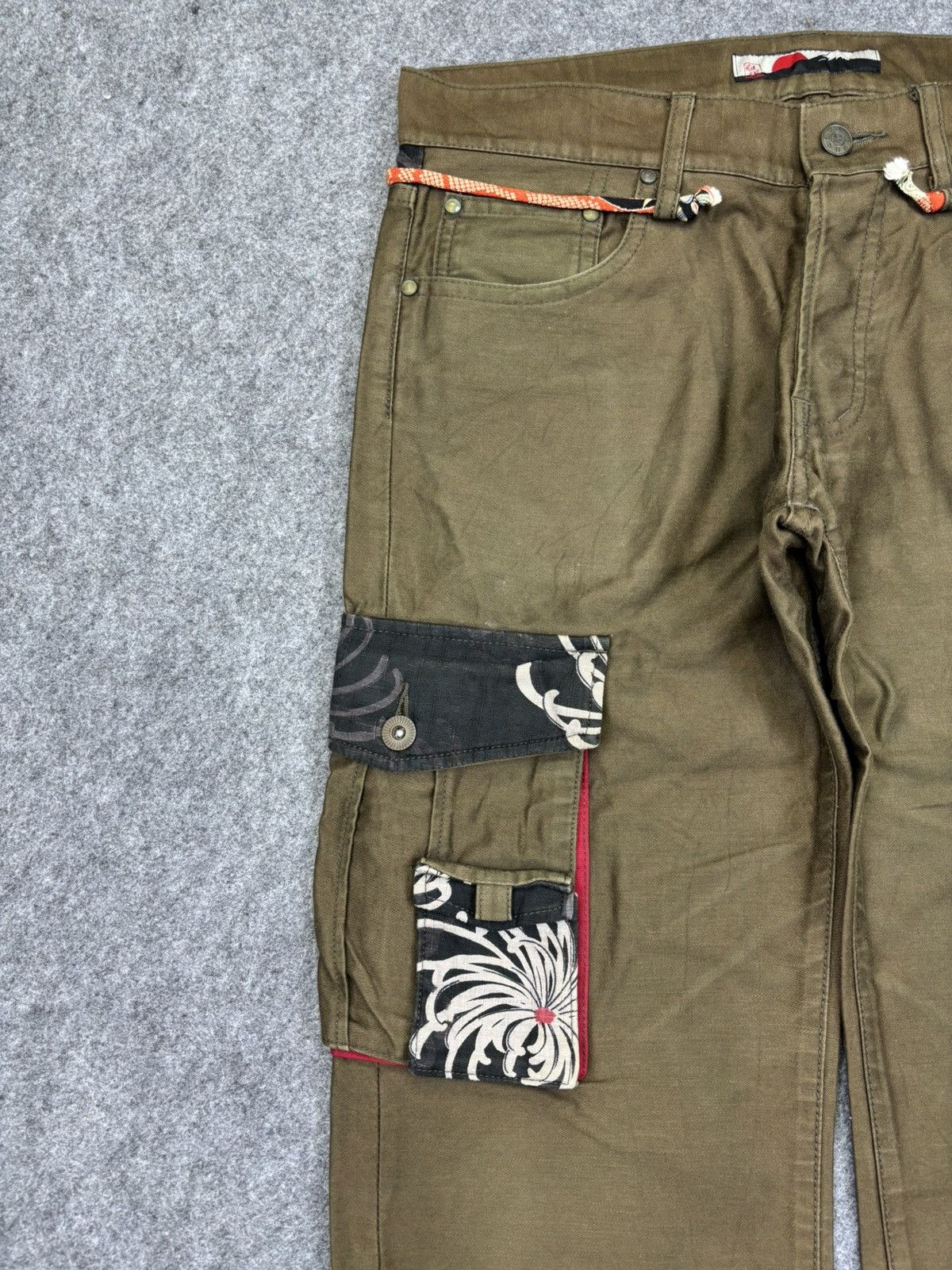 Japanese Brand 💥Artisanal💥GEMSTONE Japan Streetwear 3D Cargo Pant F727 Size US 32 / EU 48 - 4 Thumbnail