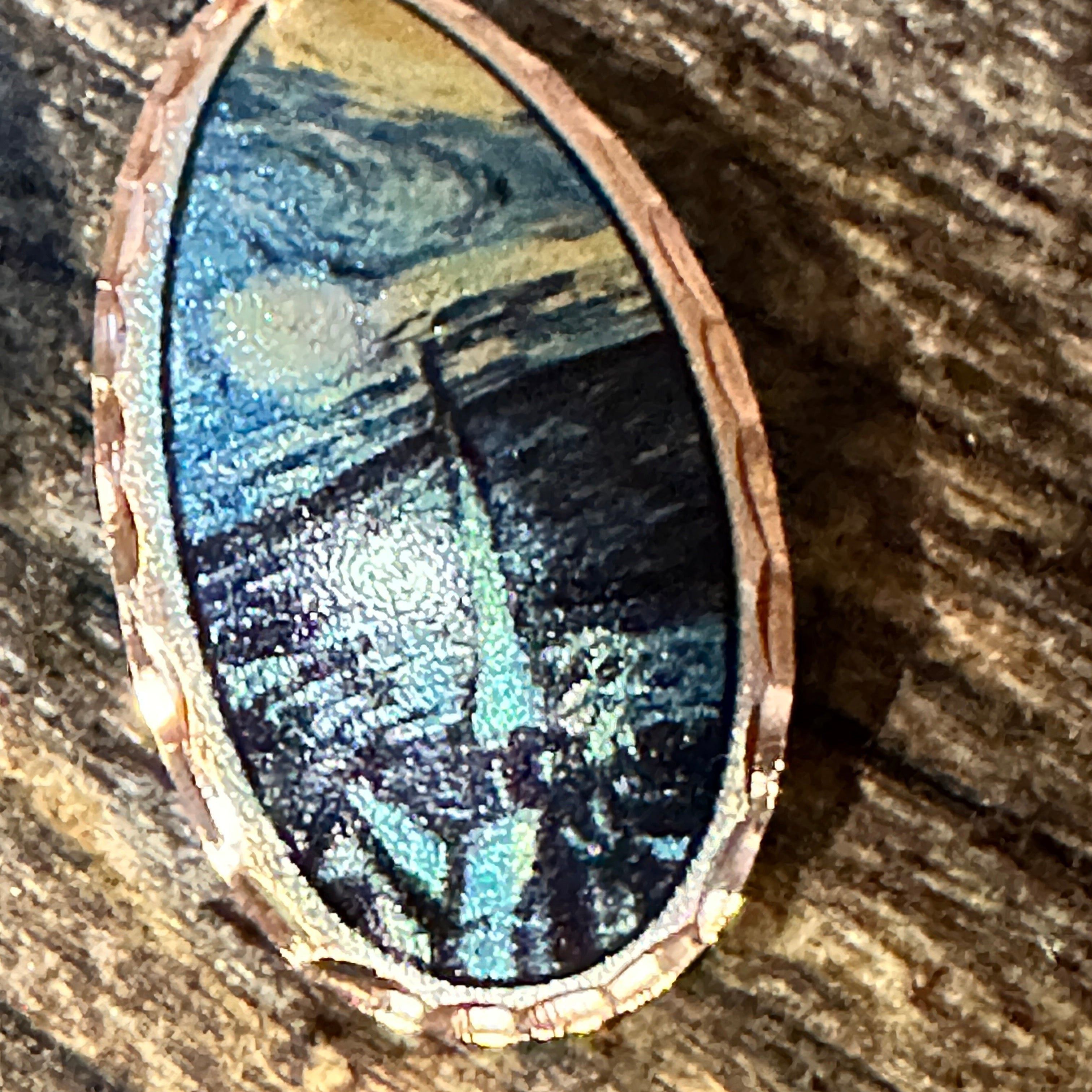 Other Handmade Boho Copper Earrings, Diamond Cut Van Gogh Starry N Size ONE SIZE - 7 Thumbnail