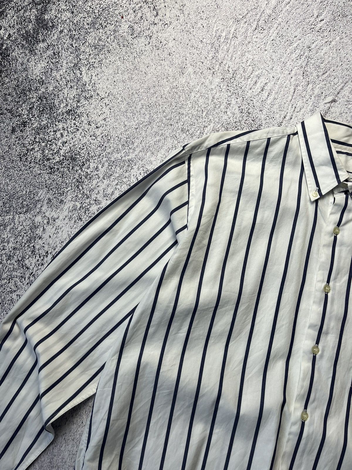 Lacoste Vintage Lacoste Striped Long Sleeved Shirt Rare Size US L / EU 52-54 / 3 - 6 Thumbnail