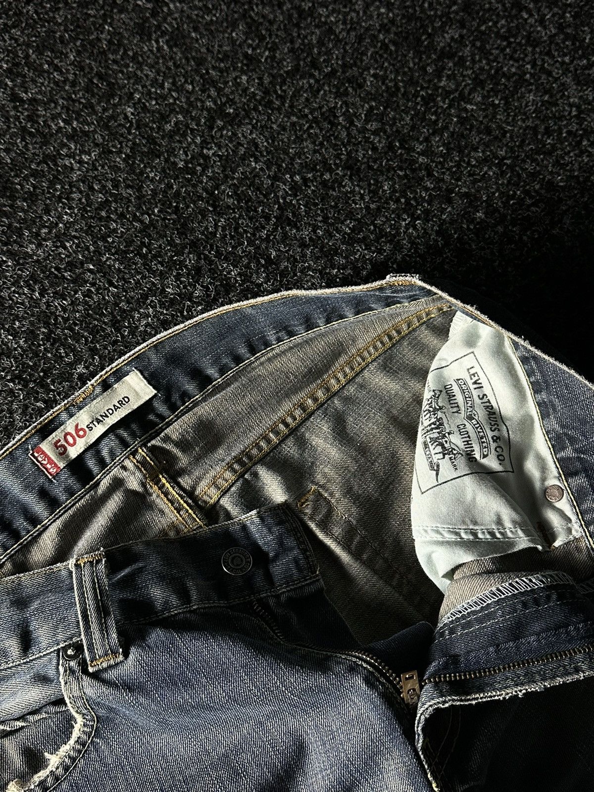 Levi's 🚨Vintage 90s Levi's 506 rare STYLE Blue Denim Jeans Size US 32 / EU 48 - 7 Thumbnail