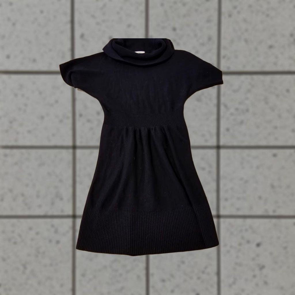 Vintage Womens Ann Taylor Wool Dress M Medium Cotton Black A-Line Knee Length Womens Size M / US 6-8 / IT 42-44 - 1 Thumbnail