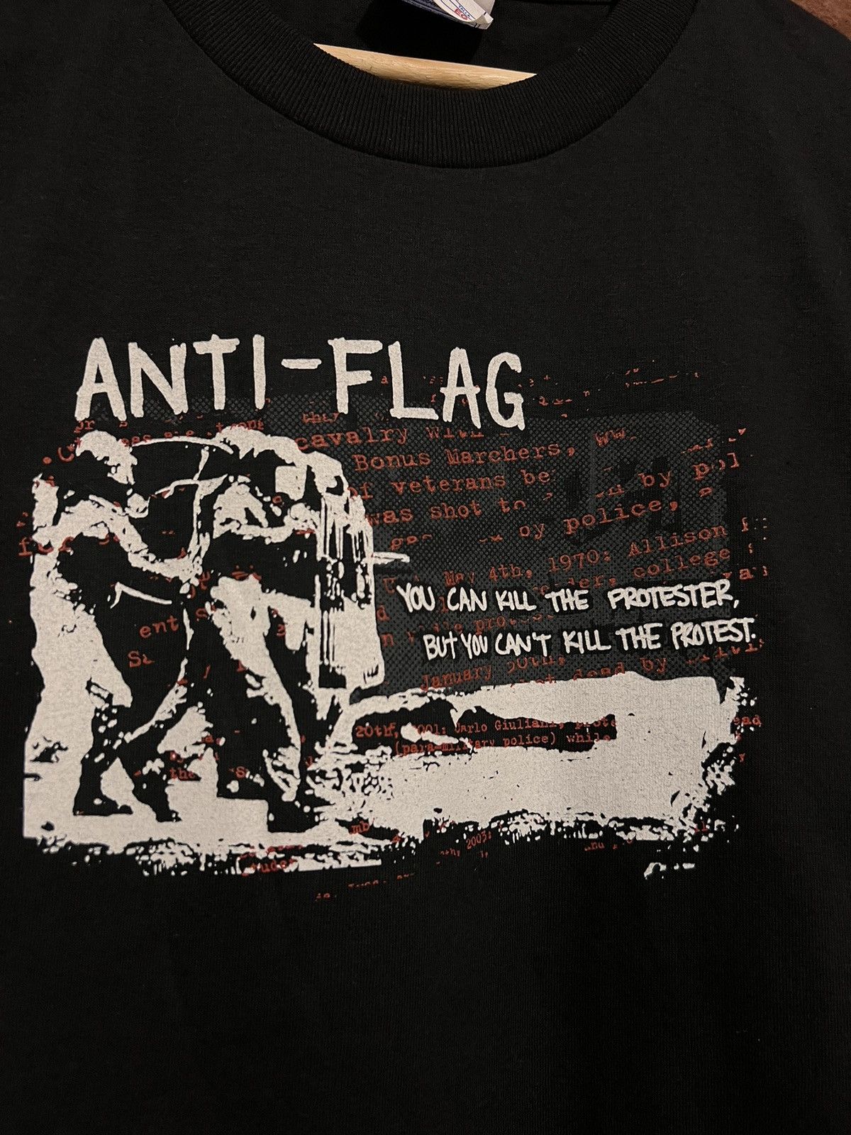 Band Tees Vintage 90s Anti Flag Bullets Can’t Stop Ideas Band T Shirt Size US L / EU 52-54 / 3 - 6 Thumbnail