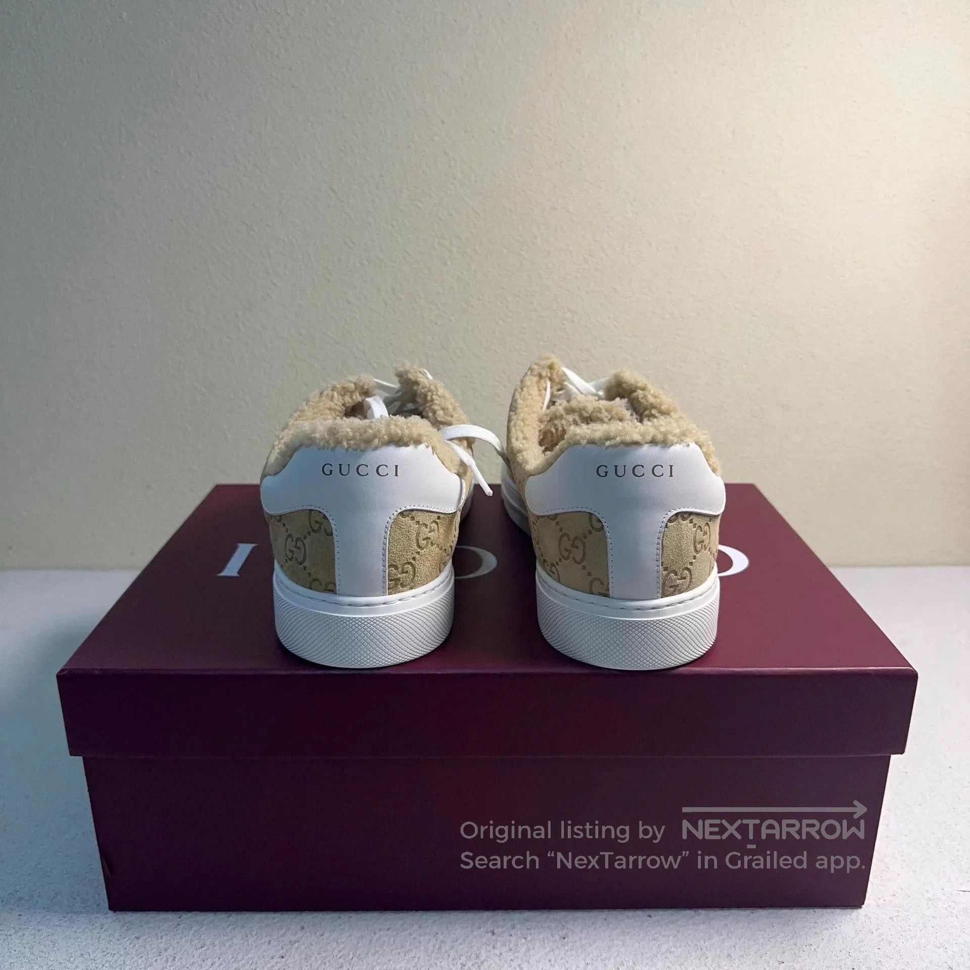 Gucci Beige Low-Top Sneakers Size 9. Size US 9 / EU 42 - 3 Thumbnail