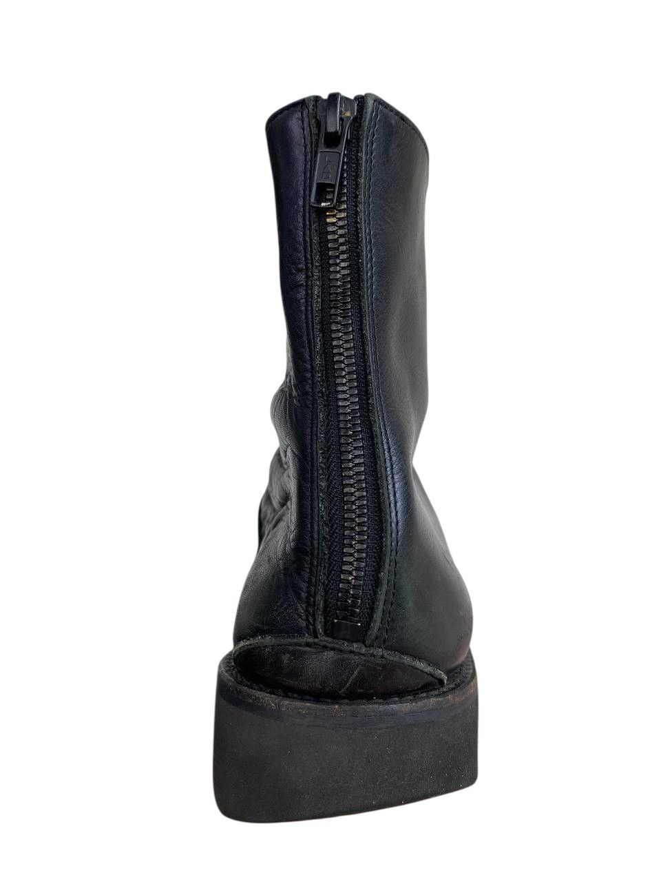 Lad Musician Lad Musician Back Zipper Leather Ankle Boots Size US 11.5 / EU 44-45 - 5 Thumbnail