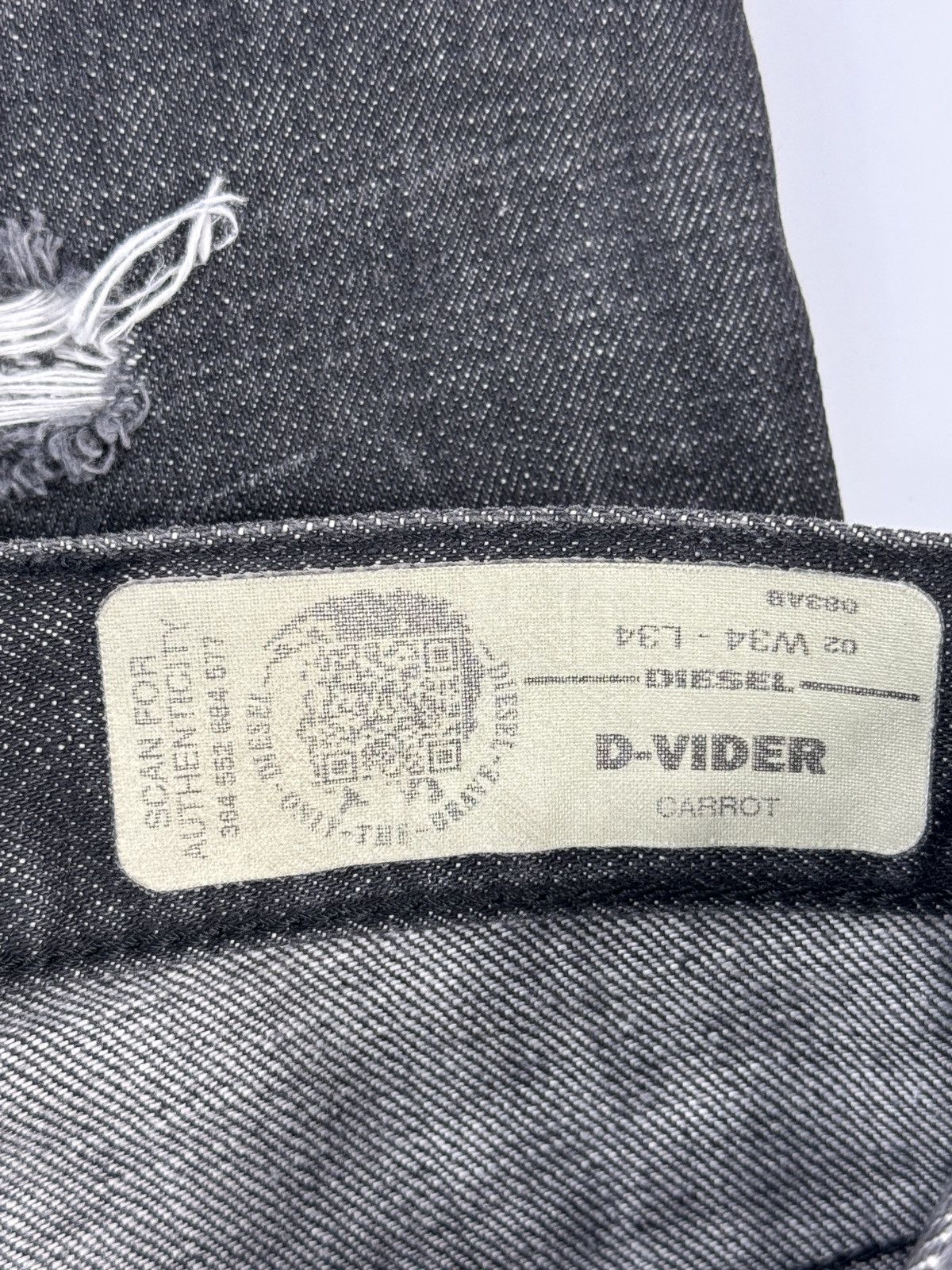 Diesel DISTRESSED DENIM JEANS Size US 34 / EU 50 - 5 Thumbnail