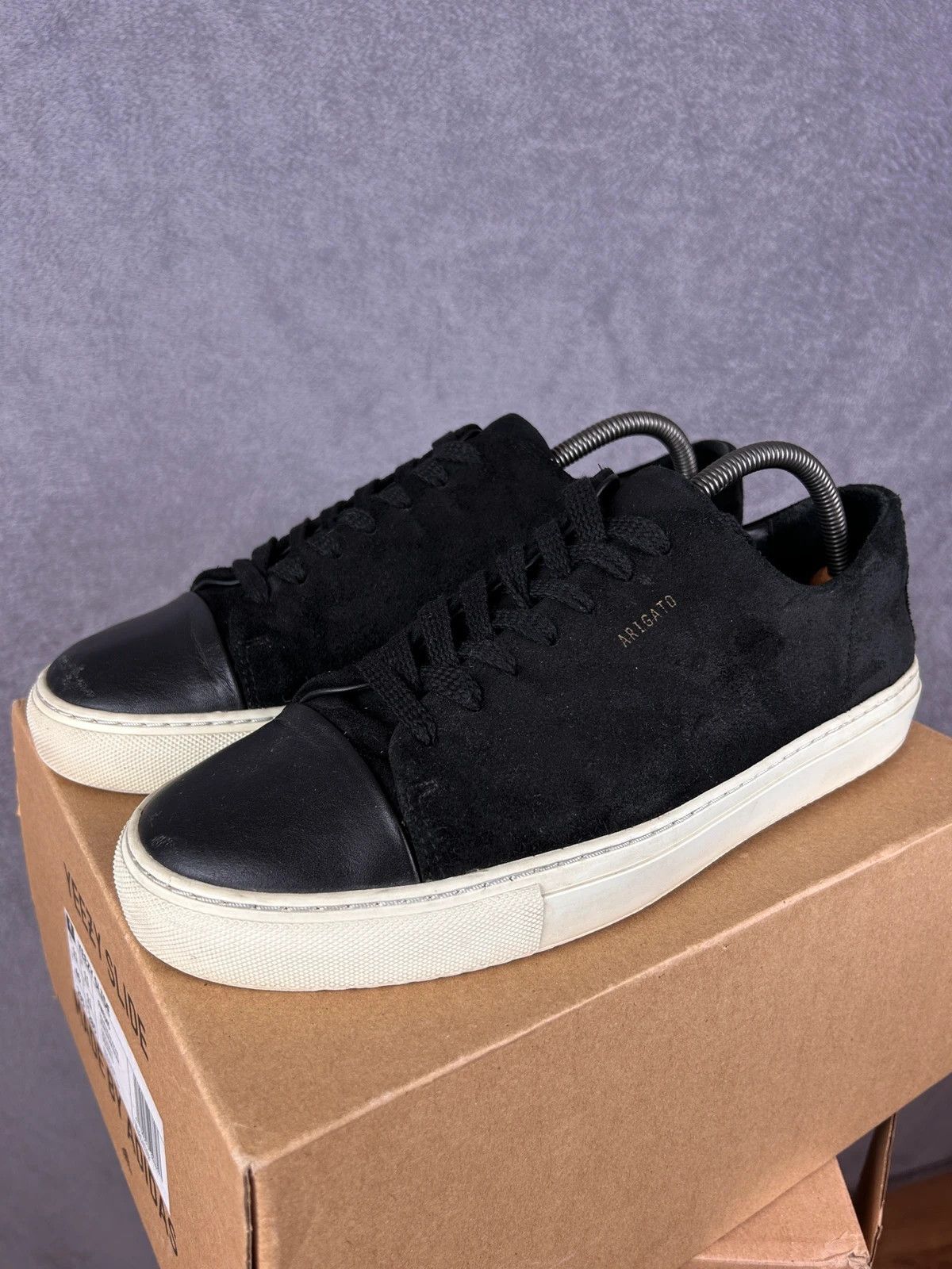 Axel Arigato Cap-Toe black suede sneakers leather