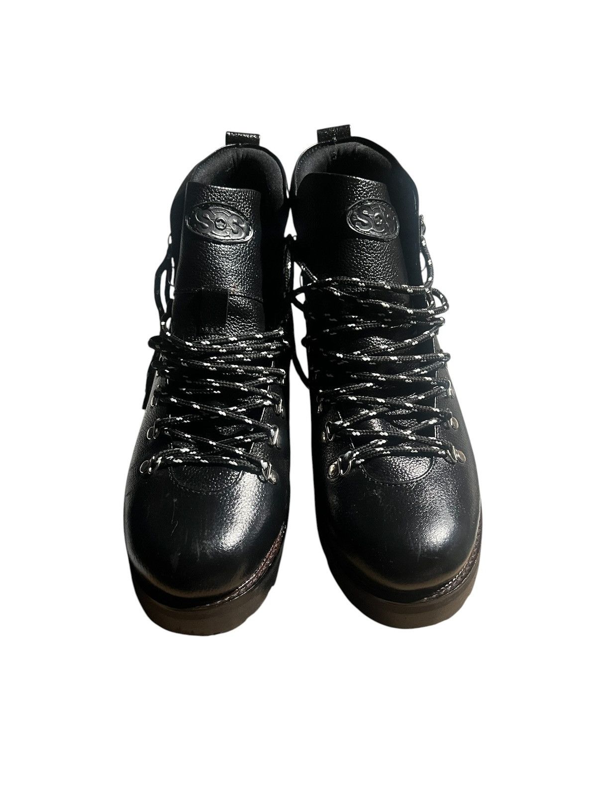 Other Scoreoffscoot Mountain Hiking Boots - Black Leather /US 9M Size US 9 / EU 42 - 3 Thumbnail