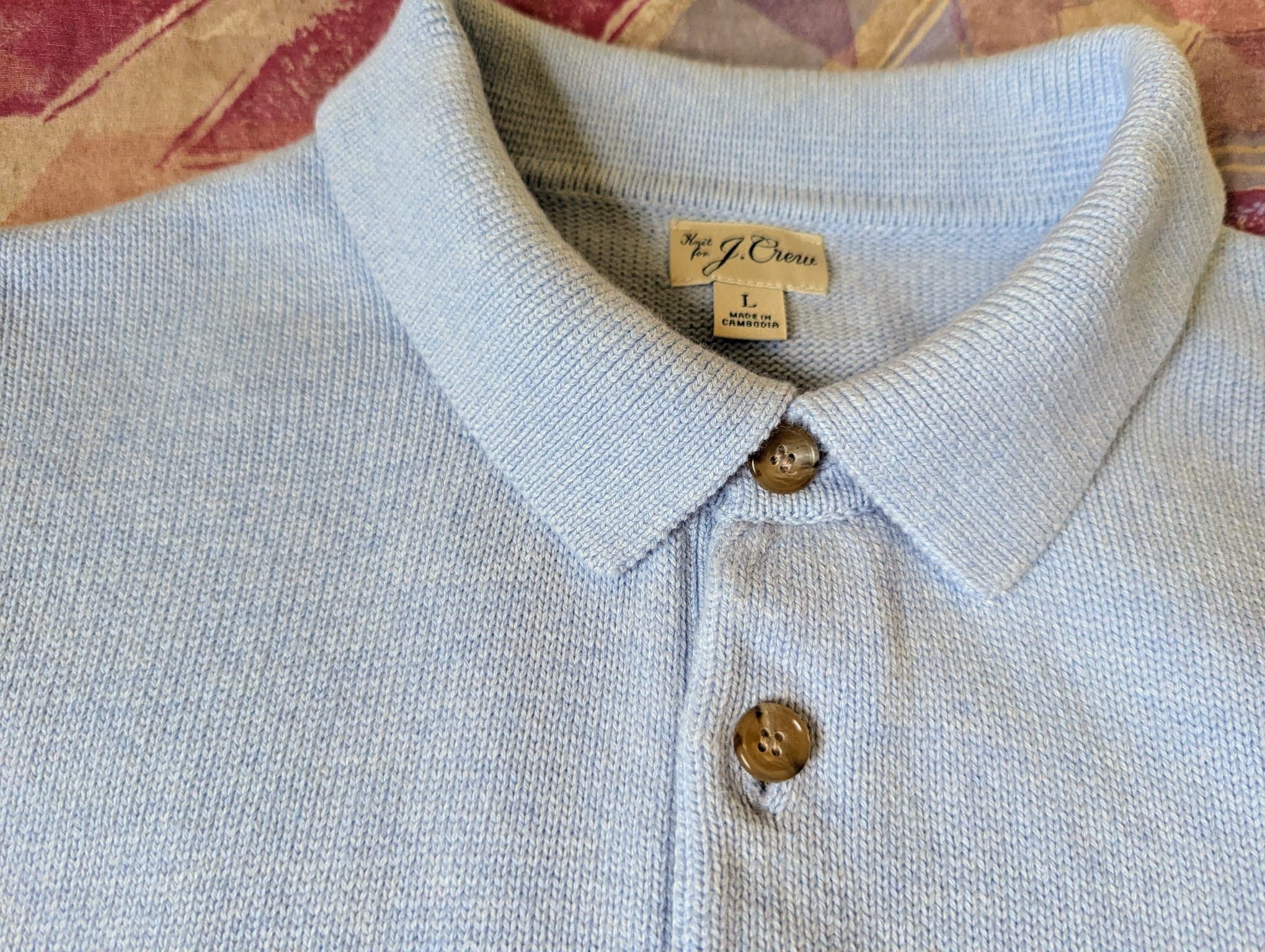 J.Crew Heritage Cotton Sweater Polo Size US L / EU 52-54 / 3 - 5 Thumbnail