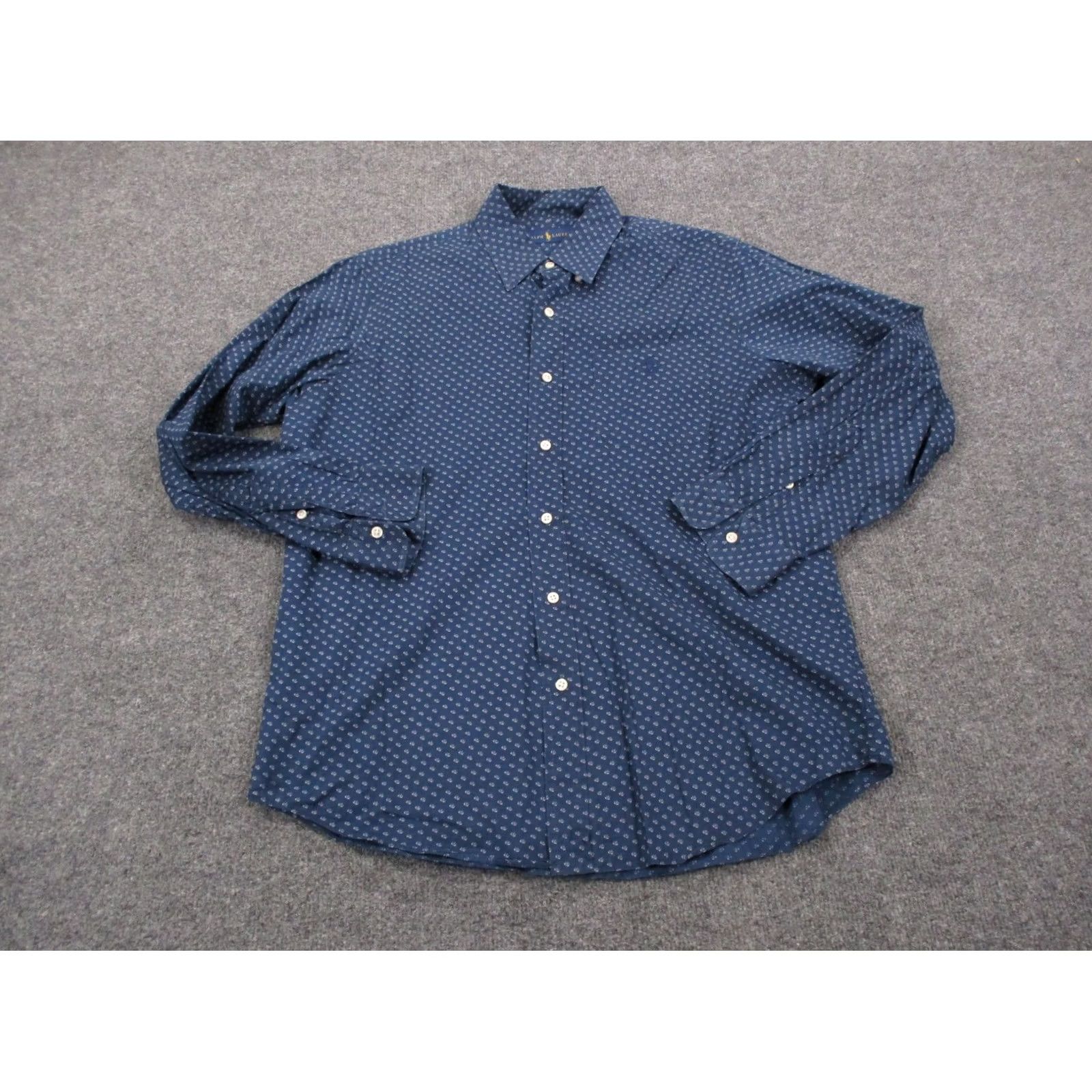 Ralph Lauren Ralph Lauren Shirt Blue Men M Golf Casual Business Dress Summer Preppy Polo Pony Size US M / EU 48-50 / 2 - 2 Thumbnail