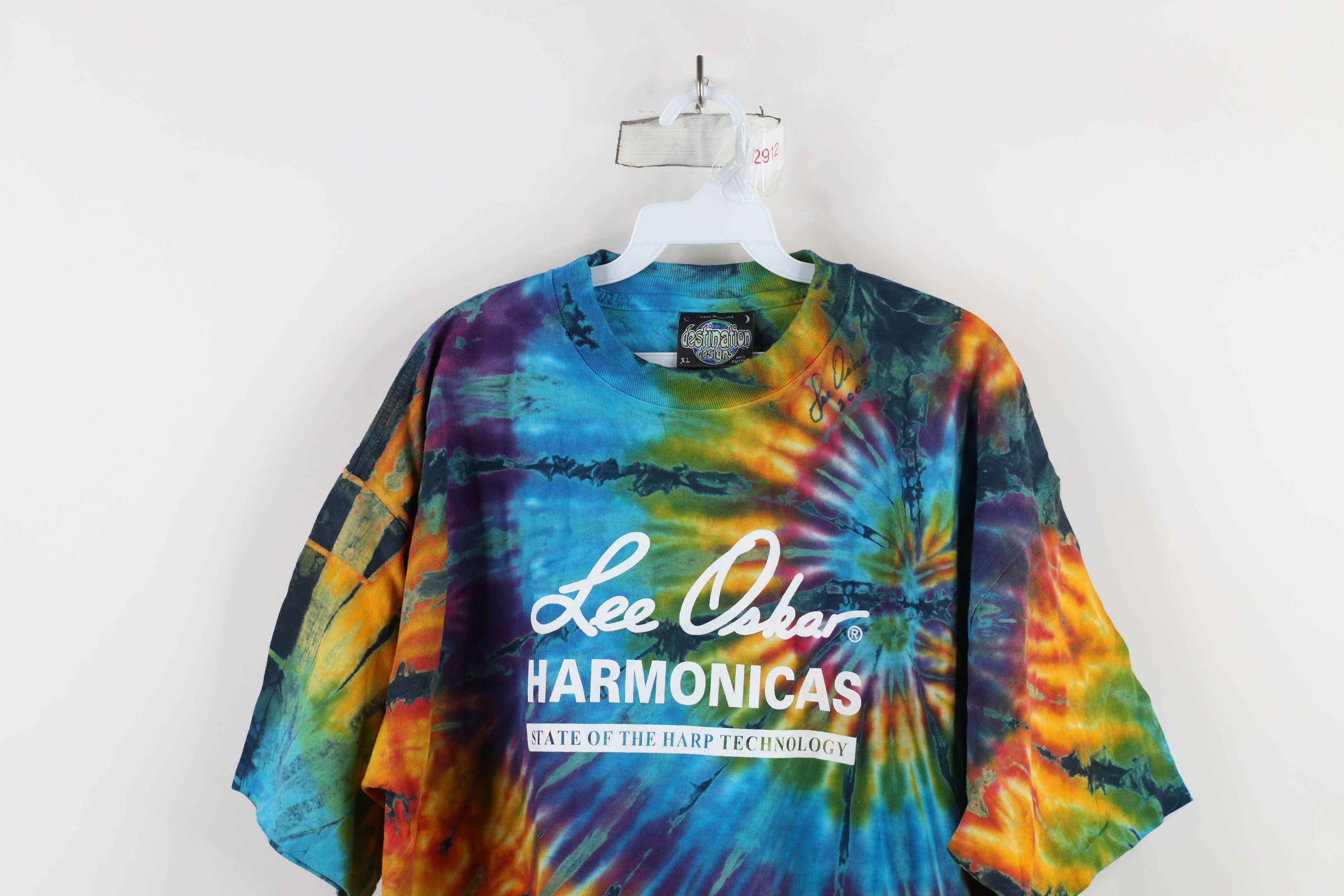 Vintage Vintage Y2K 2003 Oskar Harmonicas Rainbow Tie Dye T-Shirt US Size US XL / EU 56 / 4 - 2 Thumbnail