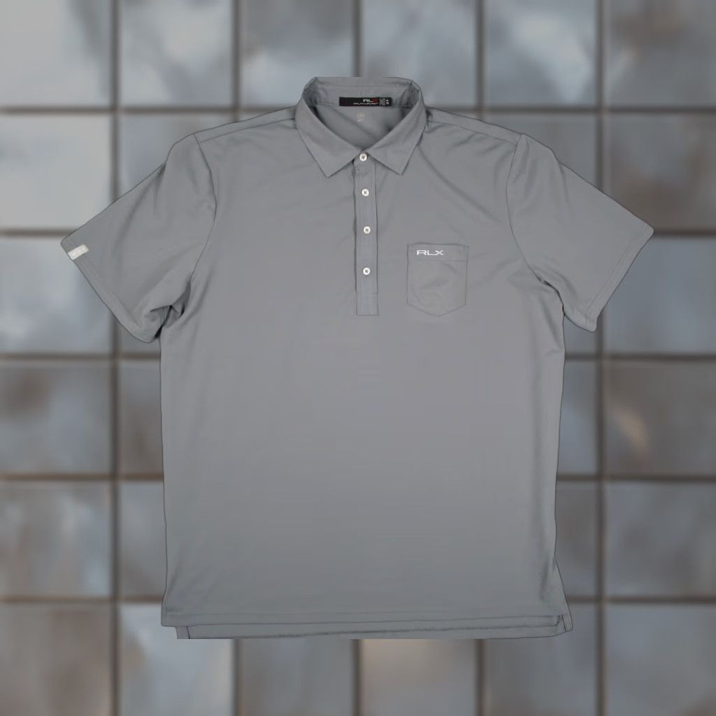 Ralph Lauren RLX Ralph Lauren Polo Shirt Mens XL Gray Performance Golf Stretch Pocket Logo Size US XL / EU 56 / 4 - 1 Thumbnail