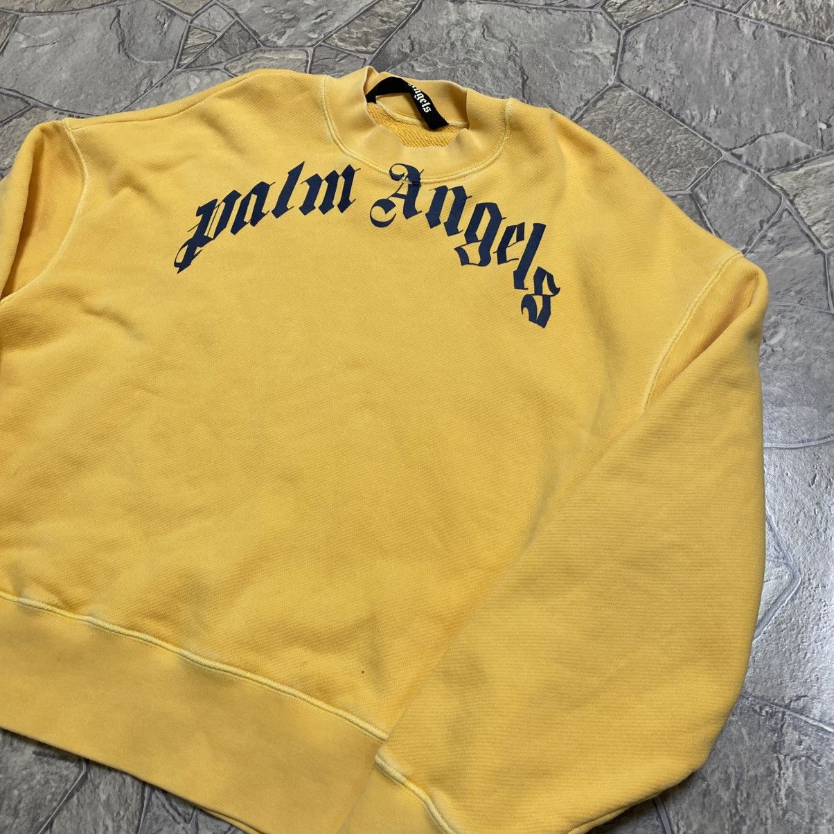 Palm Angels Palm Angels Sweatshirt Big logo Yellow Size US S / EU 44-46 / 1 - 2 Thumbnail