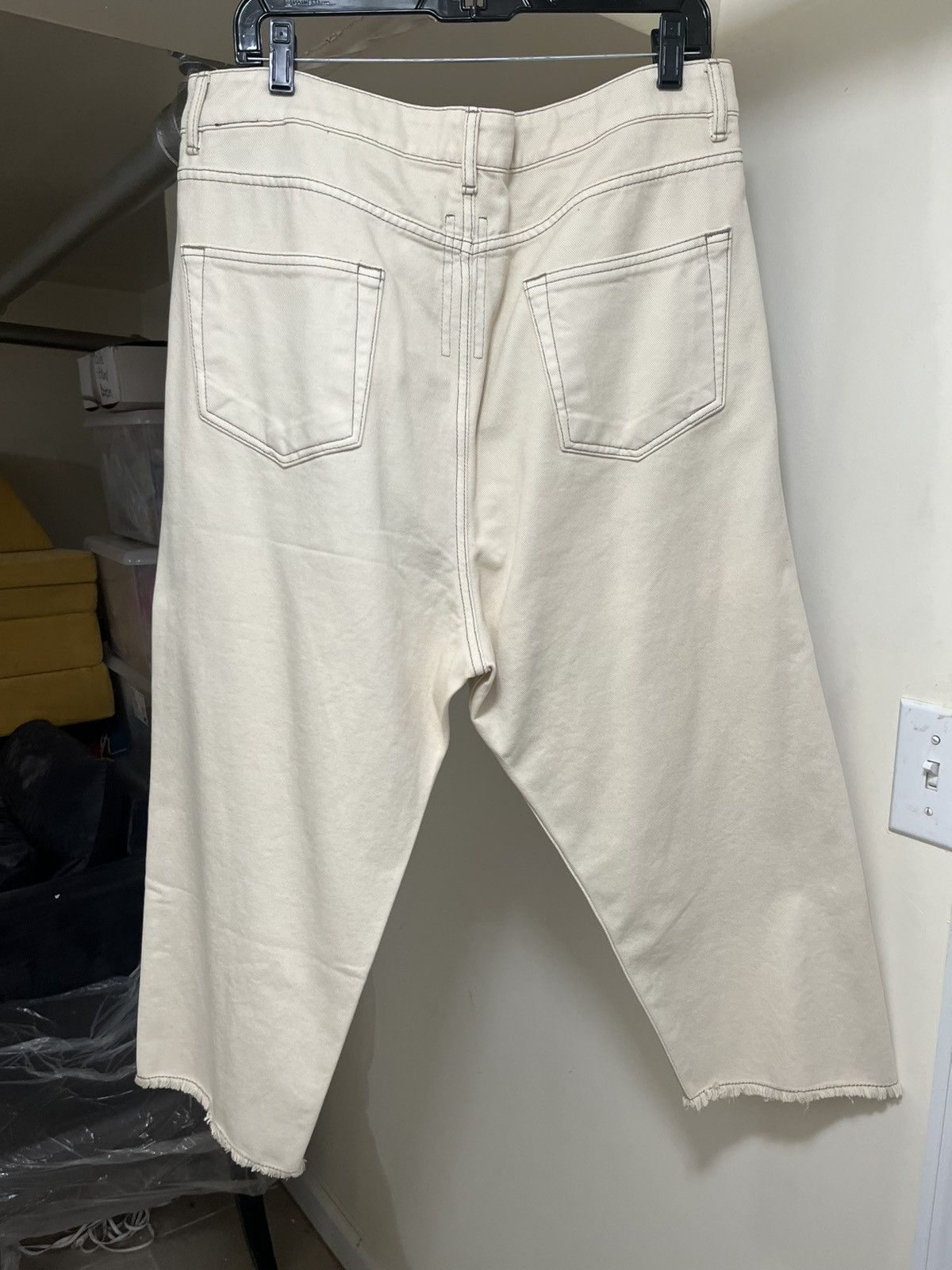 Rick Owens Drkshdw Rick Owens DarkShadow Collapse Cut Cropped Pant Sz 34 Size US 34 / EU 50 - 3 Thumbnail