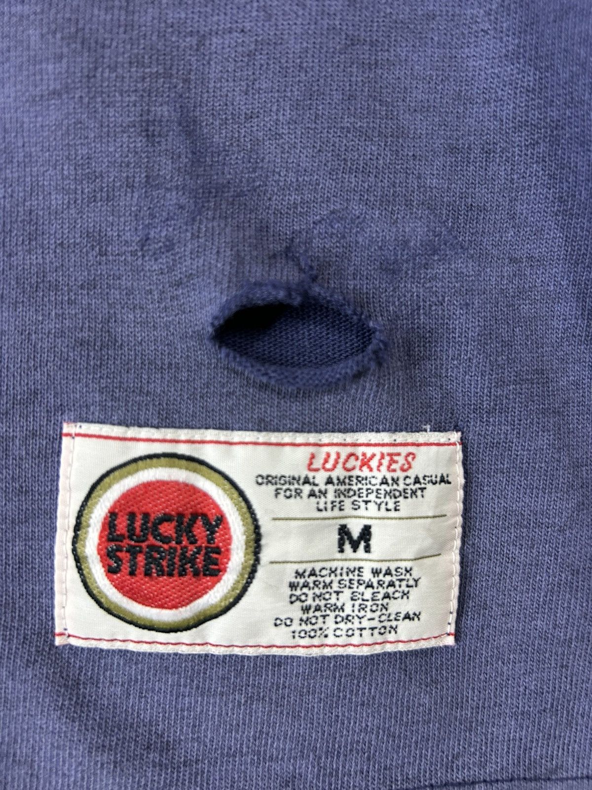 If Six Was Nine × Japanese Brand × Vintage Vintage Thrashed Sunfaded Lucky Strike Size US M / EU 48-50 / 2 - 5 Thumbnail