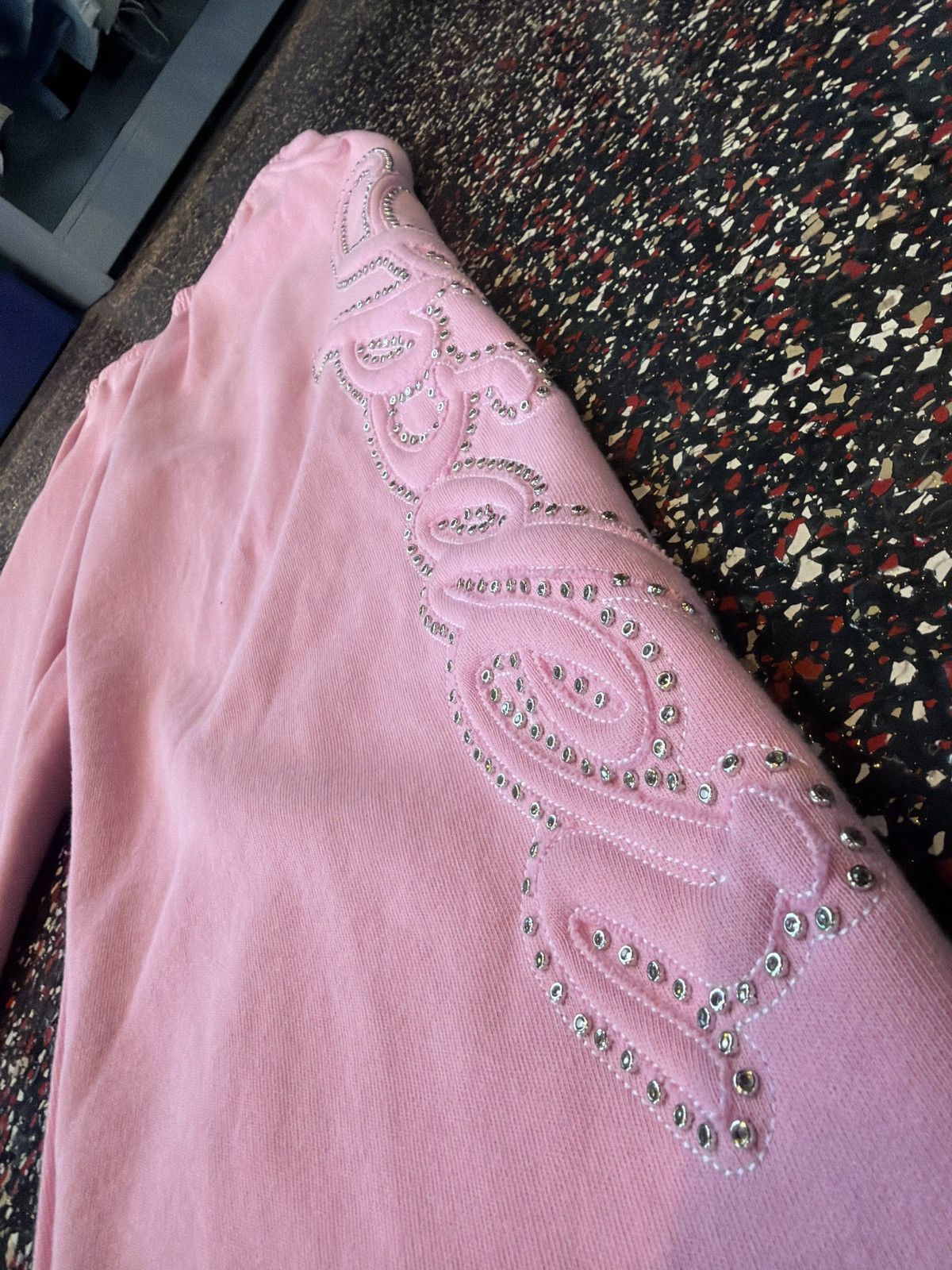 Sp5der Sp5der Pink Wide Leg Sweats Size US 32 / EU 48 - 3 Thumbnail