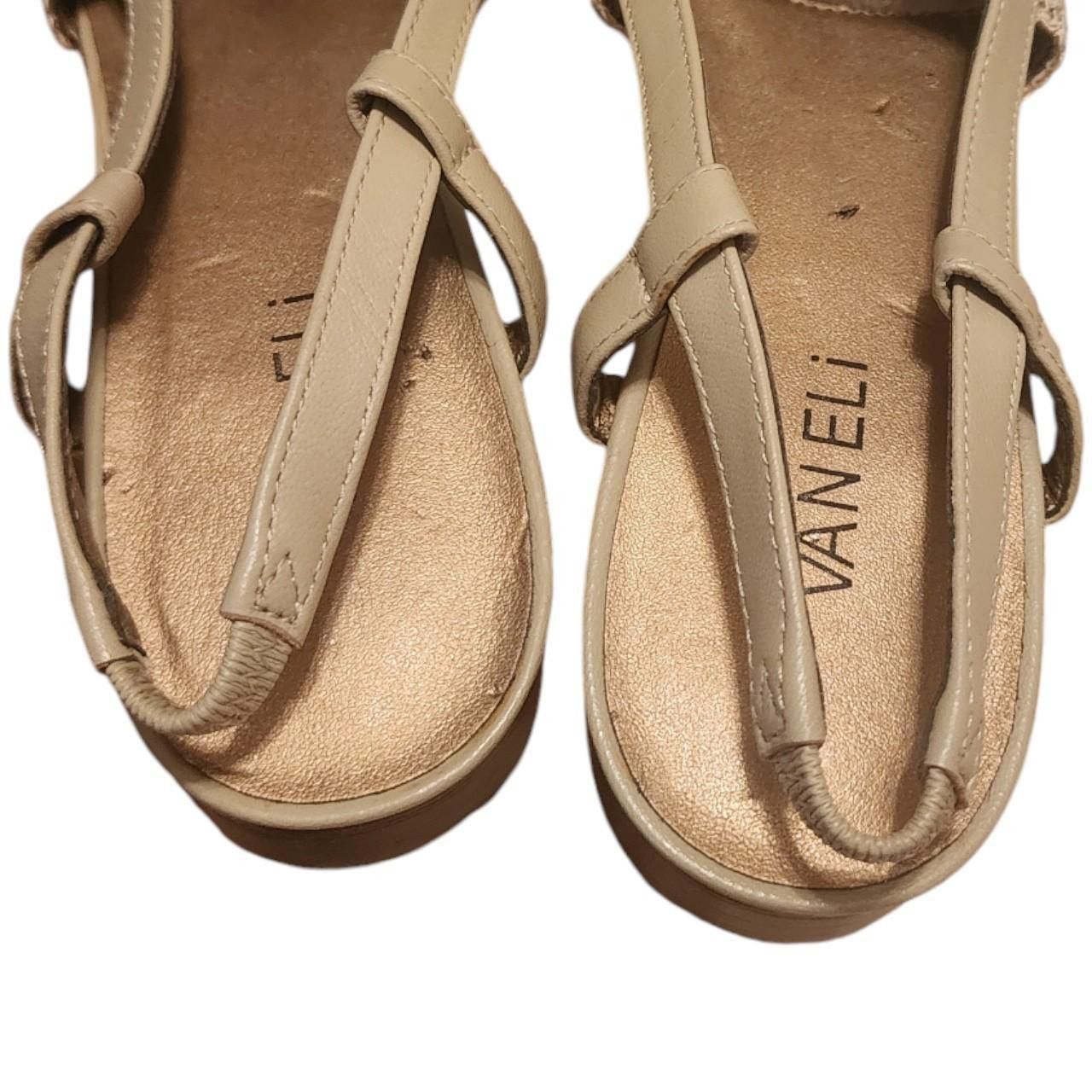 VANELI Vaneli Vintage Beige Slingback Sandals size 9 Size US 9 / IT 39 - 2 Thumbnail