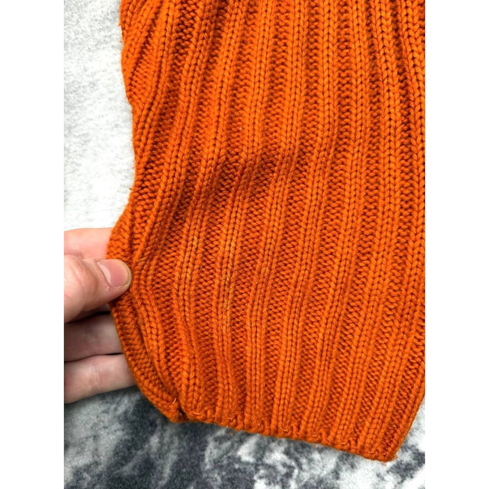 Dolce & Gabbana VINTAGE Dolce&Gabbana Knit Sweater Men 2XL Orange Pullover Long Sleeve Knit 00s Size US XXL / EU 58 / 5 - 6 Thumbnail