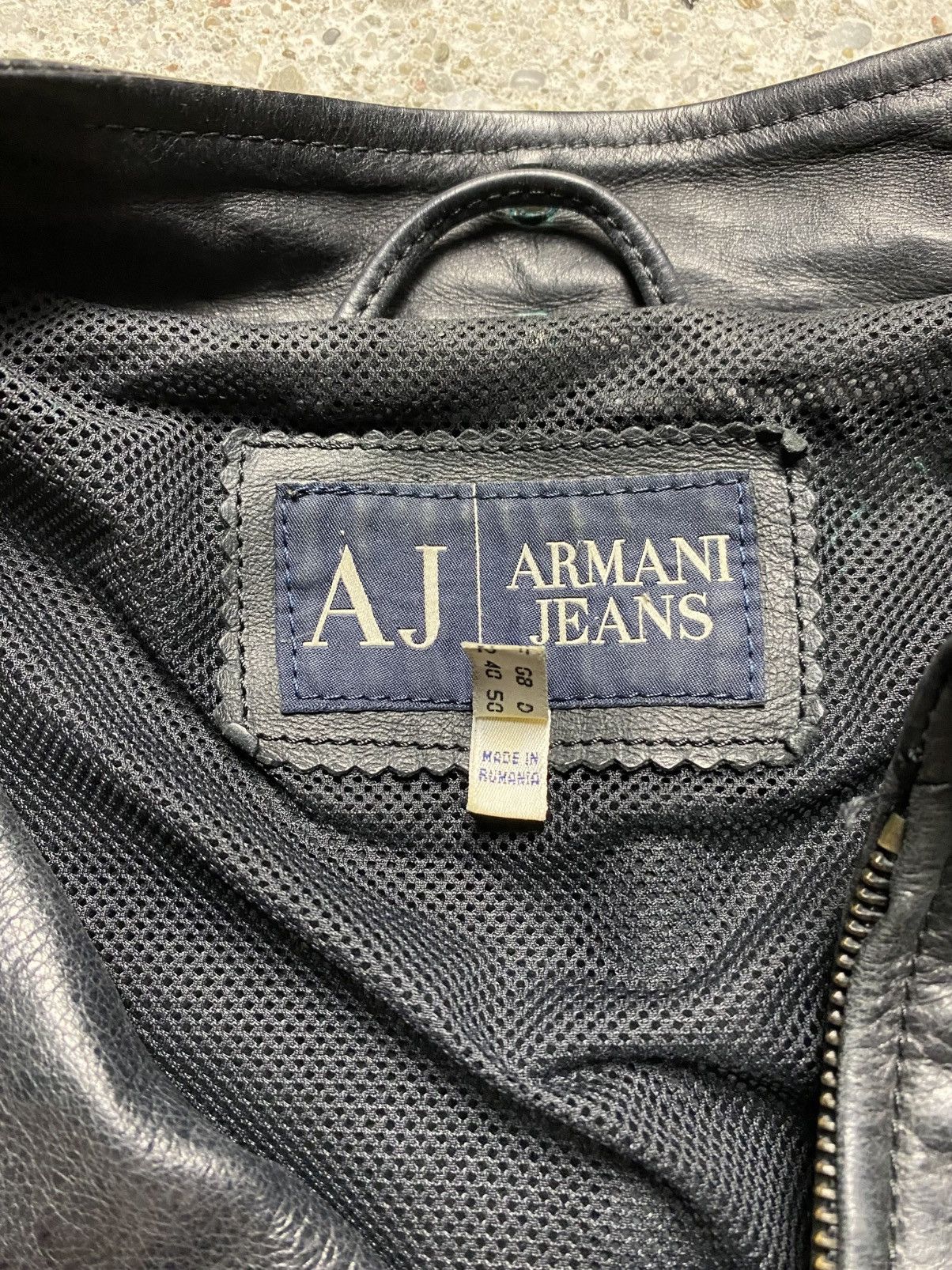 Emporio Armani Armani jeans leather jacket vintage avantgarde archive retro Size US M / EU 48-50 / 2 - 4 Thumbnail