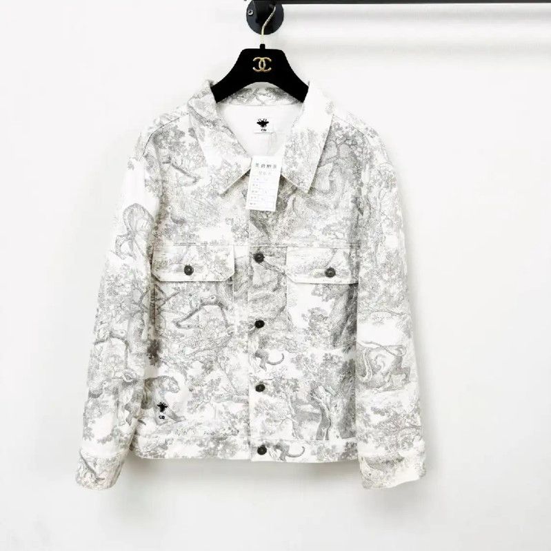 Dior Dior Long Sleeve White Cotton Jacket 0089 Size US L / EU 52-54 / 3 - 1 Thumbnail