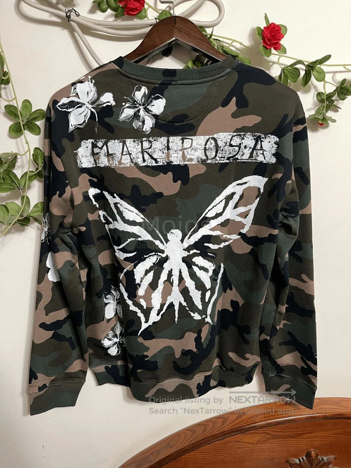 Valentino Valentino Butterfly Pattern Camo Sweatshirt. Size US M / EU 48-50 / 2 - 2 Thumbnail