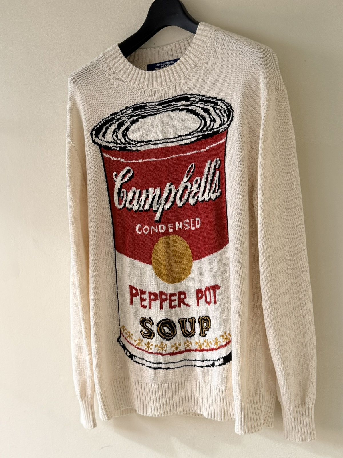 Junya Watanabe Junya Watanabe MAN Campbell Soup Print Sweater Size US L / EU 52-54 / 3 - 3 Thumbnail