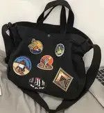 Japanese Brand Fashion y2k patches canvas shoulder messenger bag vintage Size ONE SIZE - 4 Thumbnail