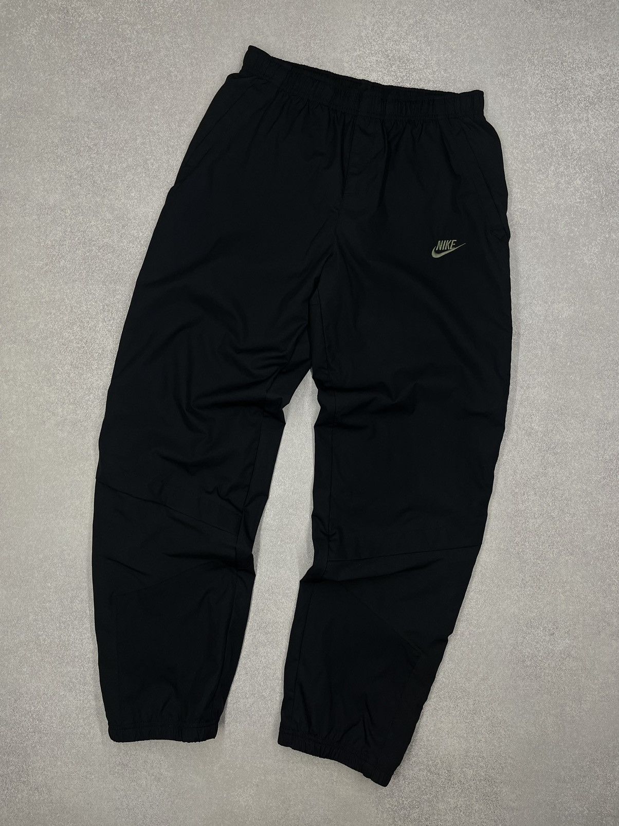 Nike Vintage Nike Nylon Black Sweatpants Double Big Logo Swoosh Size US 30 / EU 46 - 3 Thumbnail