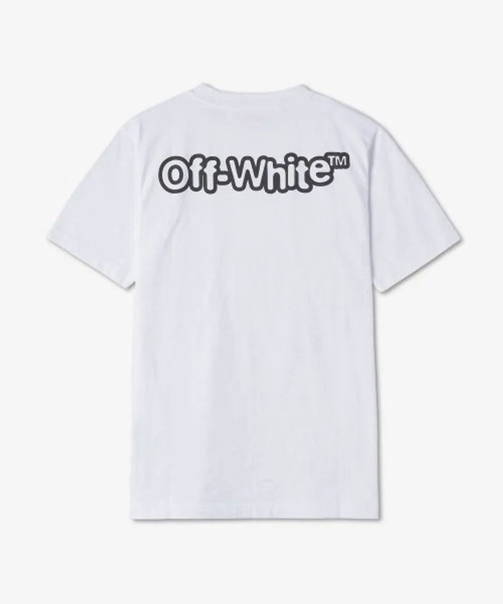 Off-White o1gr1nt0125 Ff Blur Slim S/S T-Shirt in White Size XS / US 0-2 / IT 36-38 - 2 Thumbnail