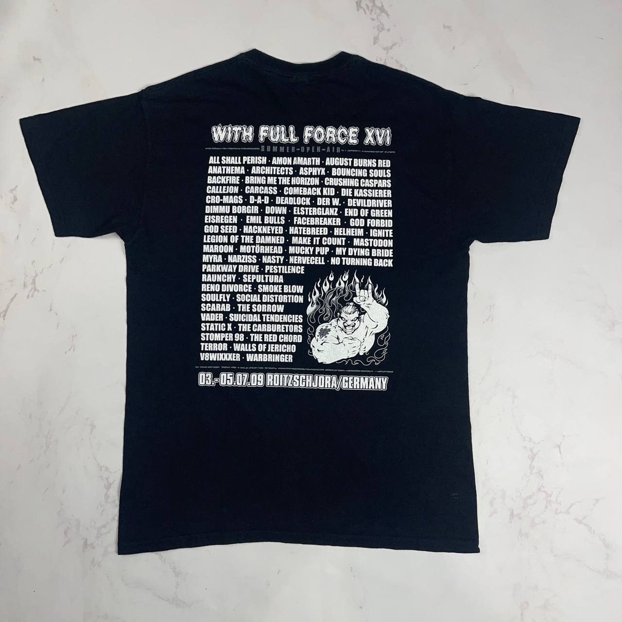 Vintage Band Tees × Vintage With Full Force Festival T-Shirt Sz M Size US M / EU 48-50 / 2 - 7 Thumbnail