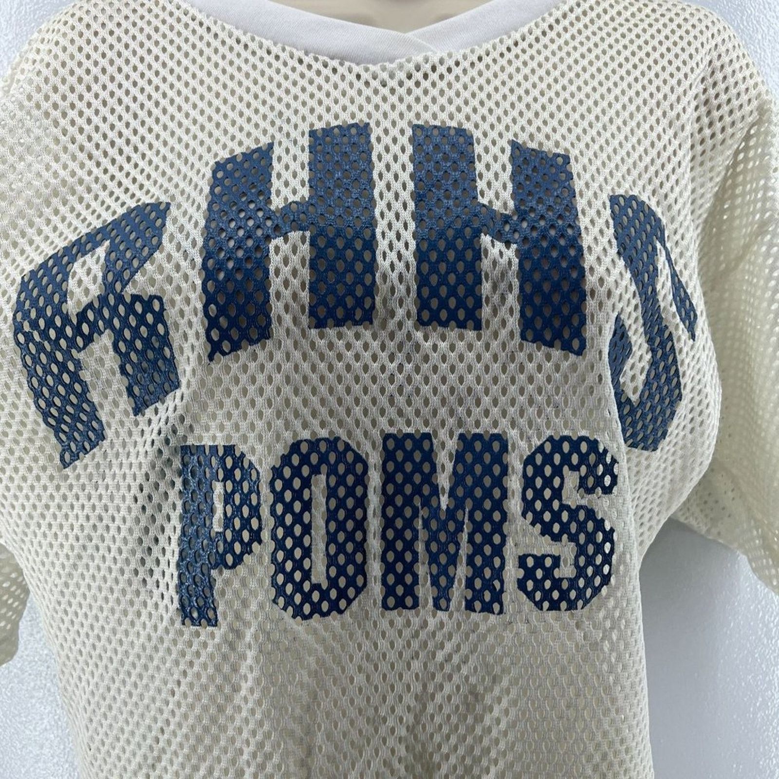 Vintage Vintage BIKE White Jersey Blue Letters Size Medium Size M / US 6-8 / IT 42-44 - 2 Thumbnail