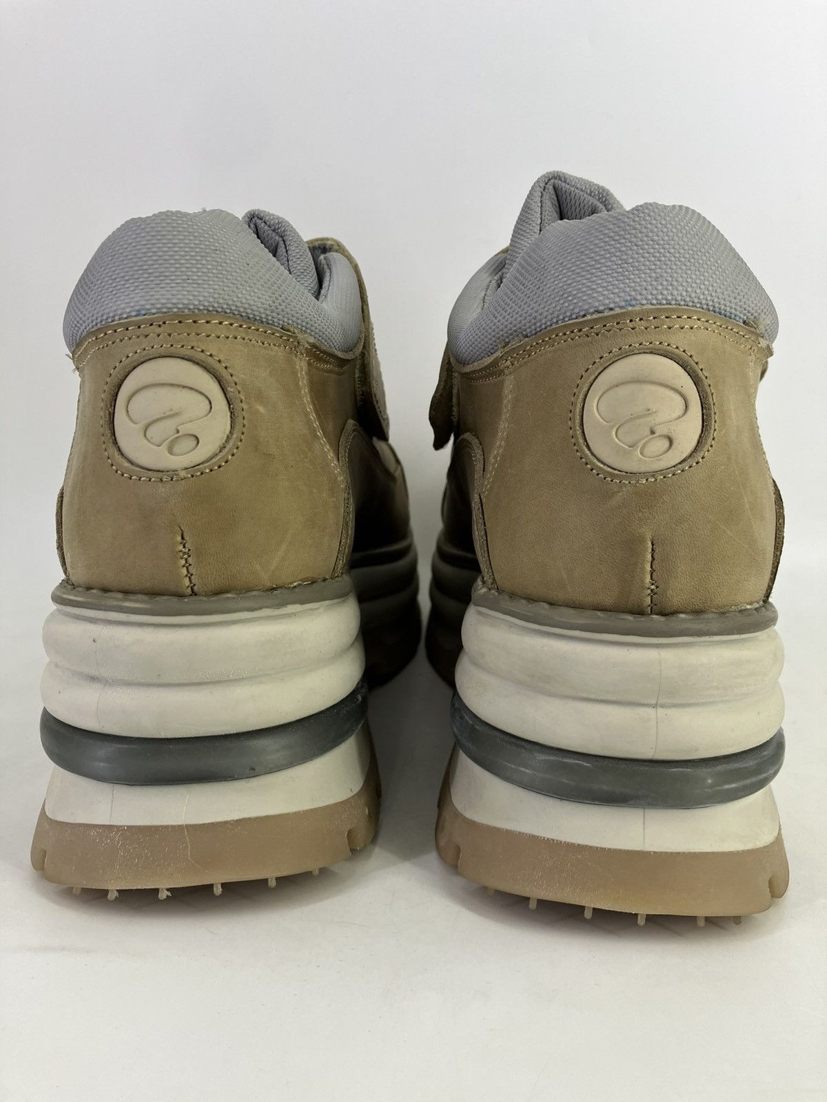 Vintage Strange ? genuine leather chunky platform 90s00s shoes Size US 12 / EU 45 - 3 Thumbnail