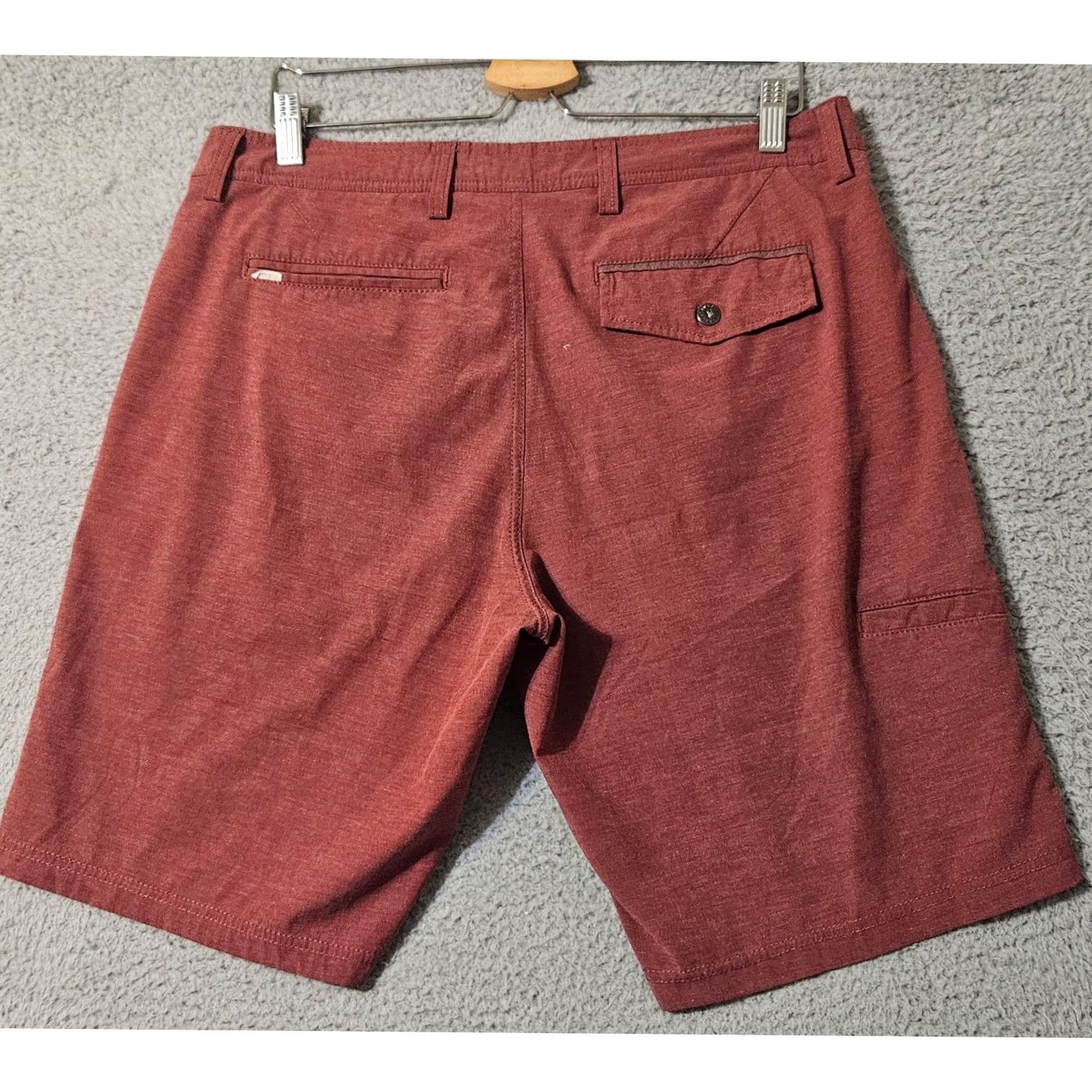 Vintage Linksoul Red Golf Shorts Stretch Active Men's Size 34 10" Size US 34 / EU 50 - 2 Thumbnail