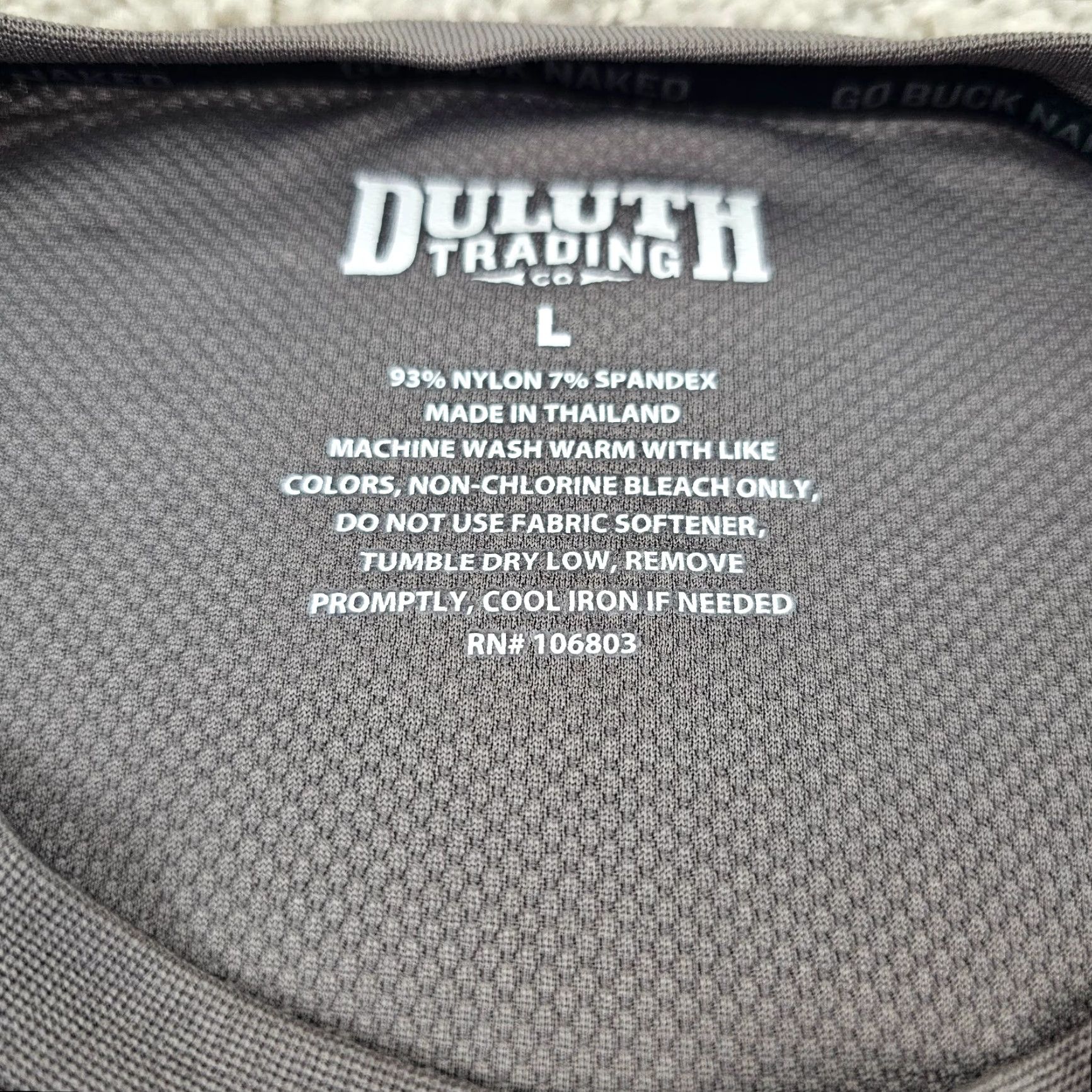 Vintage Duluth Trading Performance Shirt Mens Large L Gray Relaxed Short Sleeve Crew Neck Stretch Size US L / EU 52-54 / 3 - 2 Thumbnail