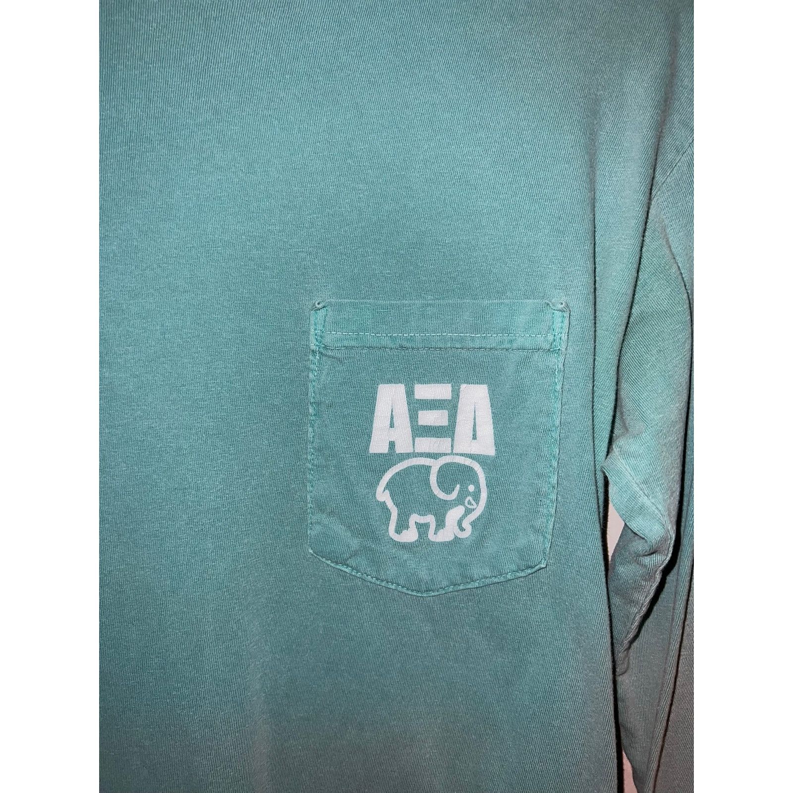 Comfort Colors Alpha Xi Delta Shirt Long Sleeve Elephant College Y2K Small Size US S / EU 44-46 / 1 - 3 Thumbnail