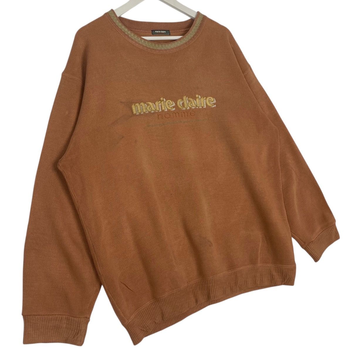 Other Vintage Marie Claire Sweatshirt Crewneck Brown Big Logo Sz M Size US M / EU 48-50 / 2 - 3 Thumbnail