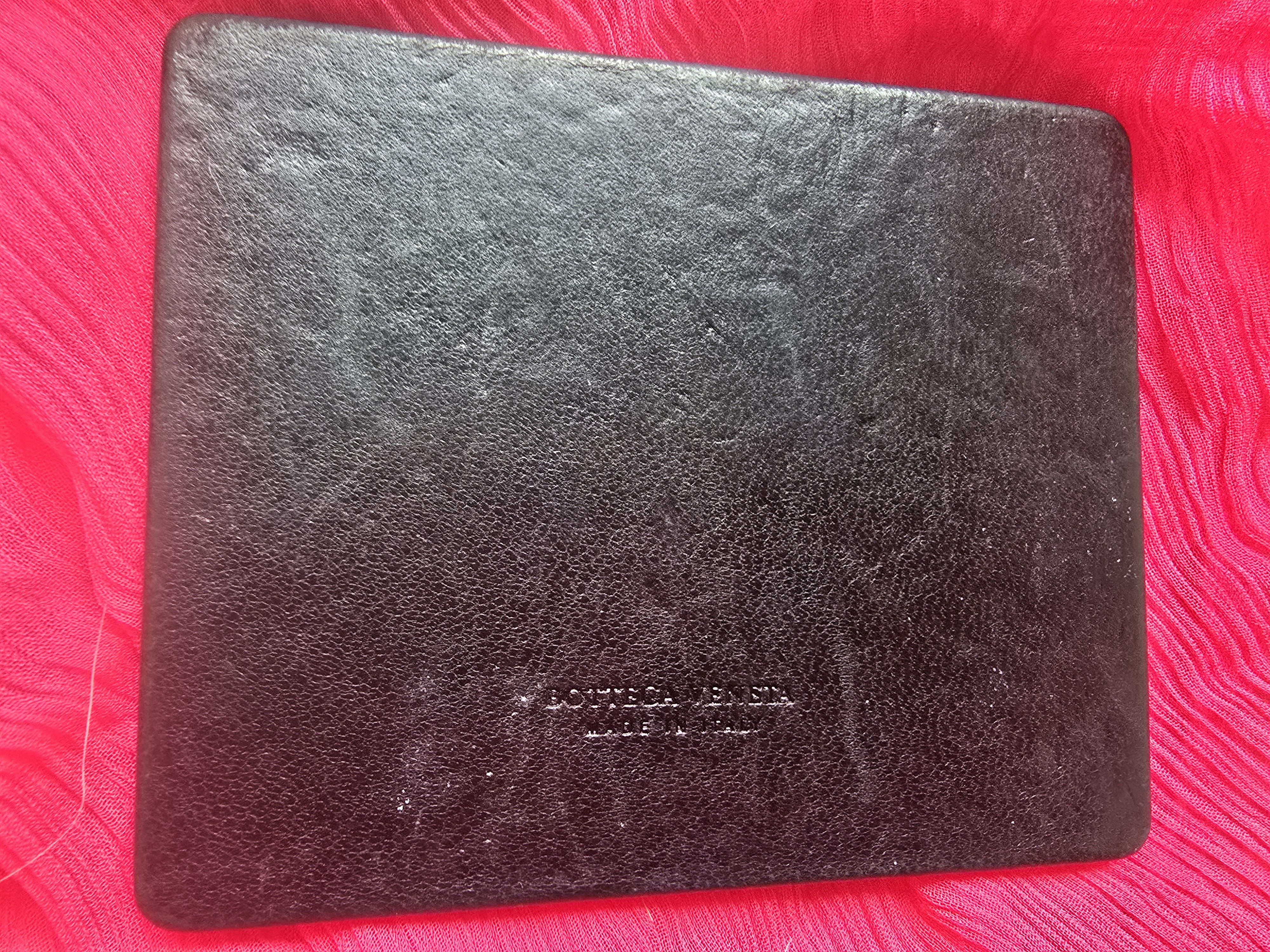Bottega Veneta Luxury Designer: BOTTEGA VENETA Vntg Black Leather Mirror Size ONE SIZE - 10 Thumbnail