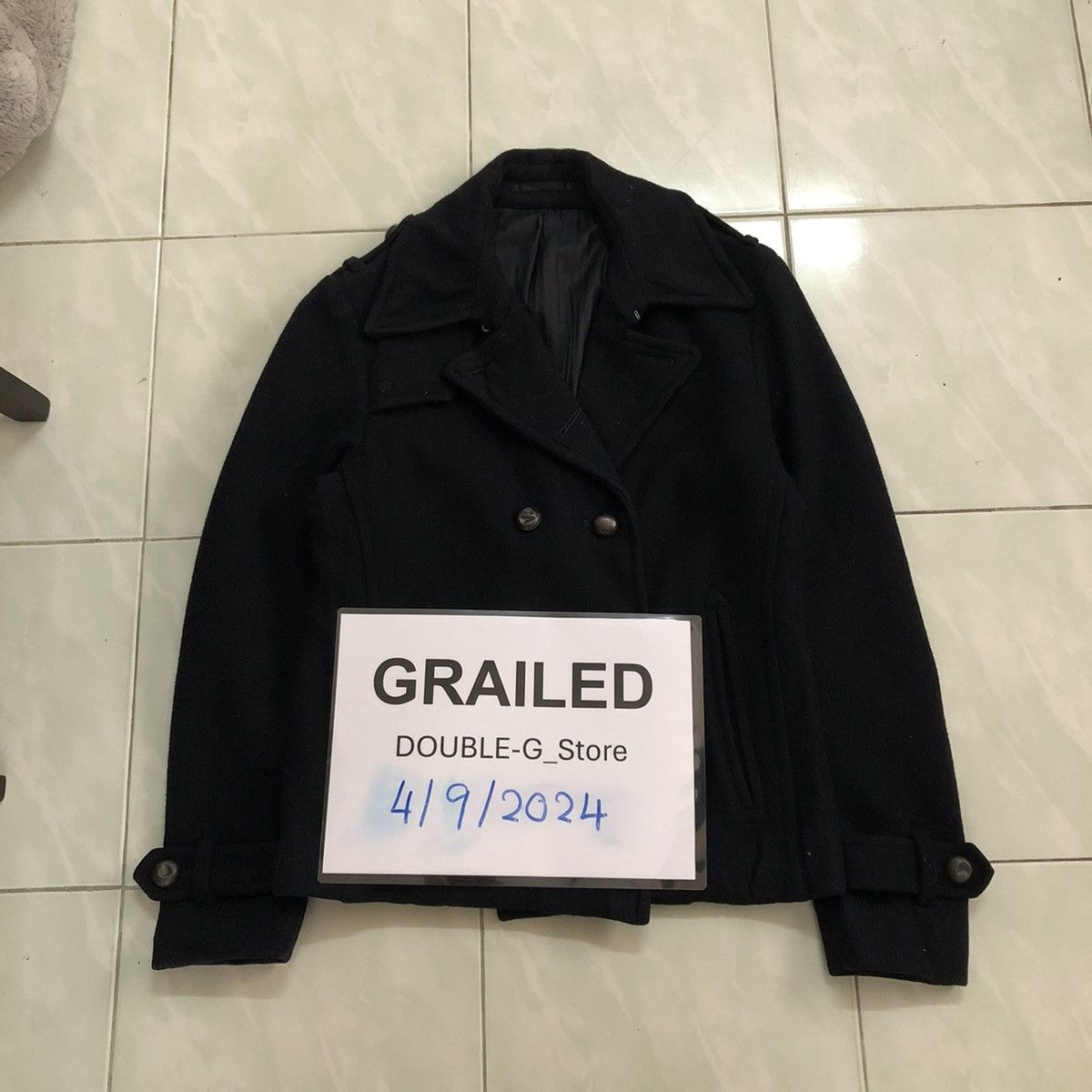 Hysteric Glamour 📌CROPPED WOOL BIKER JACKET BOYCOTT DOUBLE COLLAR Size US M / EU 48-50 / 2 - 1 Thumbnail