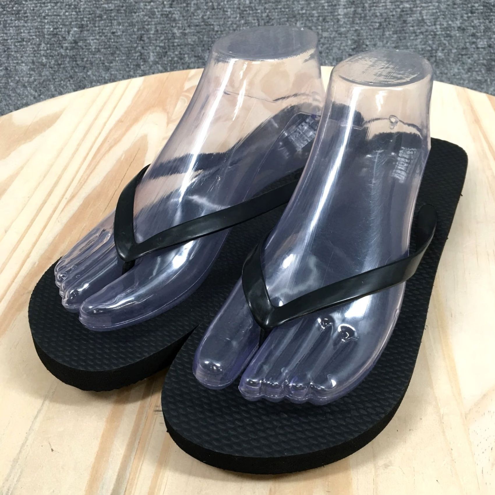Joe Boxer Joe Boxer Sandals Womens 9-10 Casual Comfort Slip On Flip Flops Black Size US 9 / IT 39 - 3 Thumbnail
