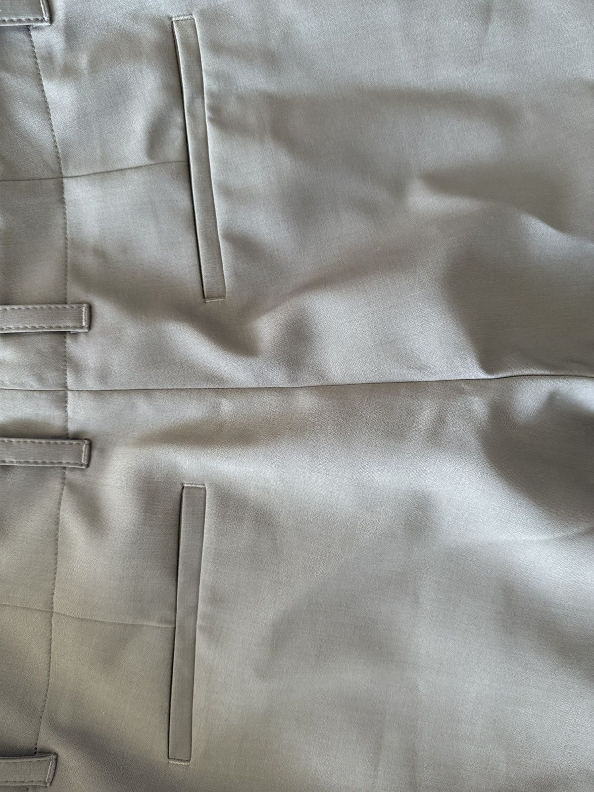 Deveaux Deveaux Wide Leg Trousers – Taupe Tan – Size 3 (Fits 33") Size US 33 - 7 Thumbnail