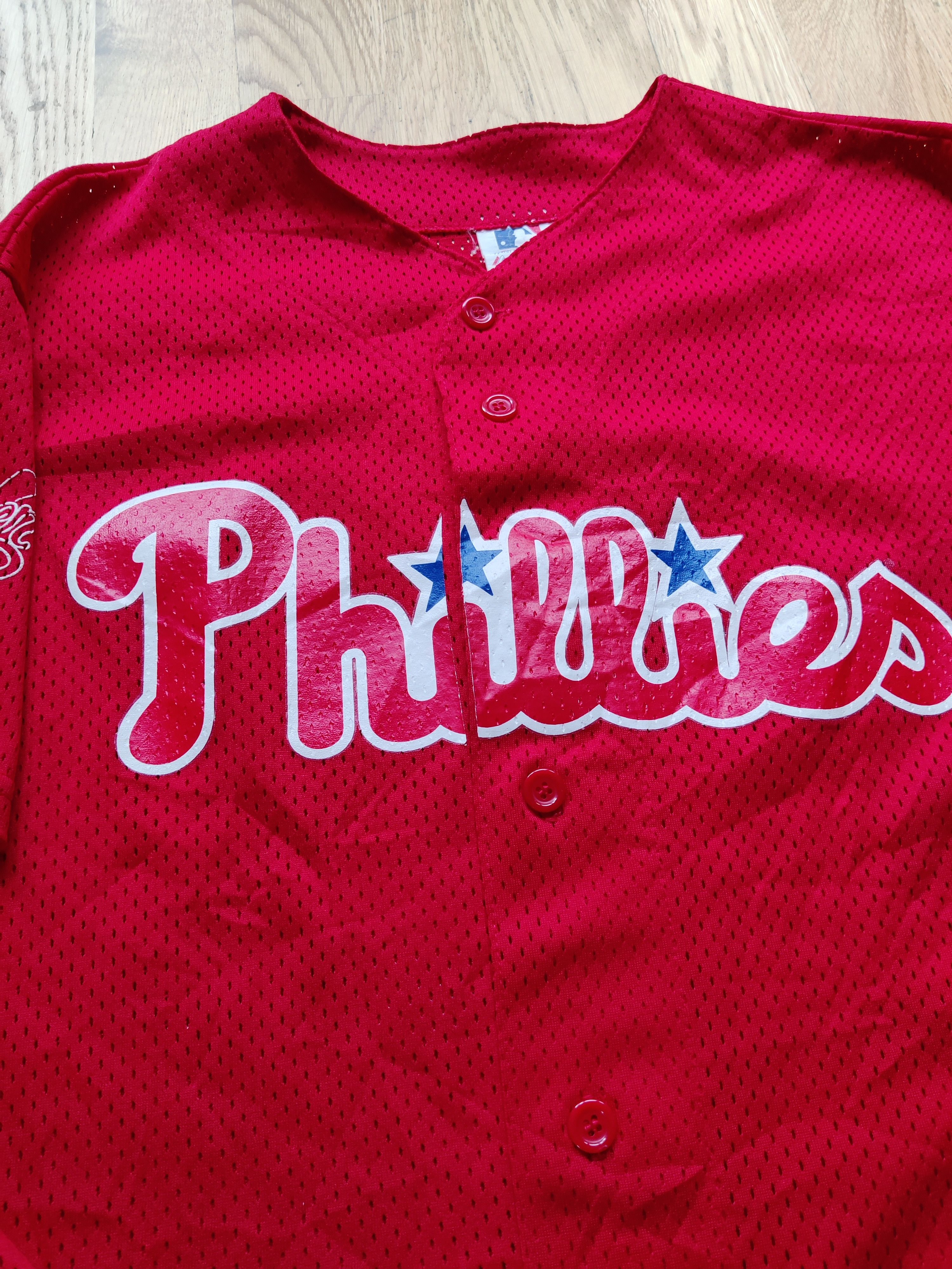 Majestic MLB Majestic Philadelphia Phillies Vintage Jersey L Size US L / EU 52-54 / 3 - 6 Thumbnail