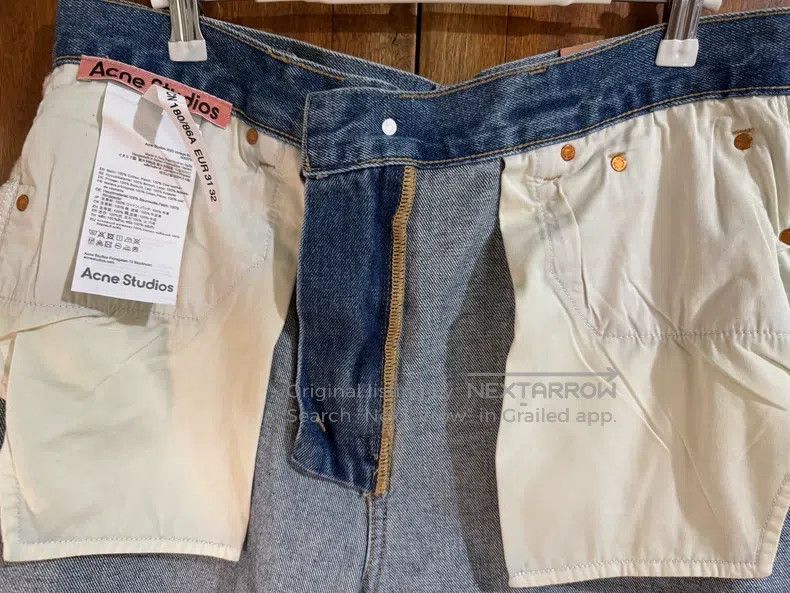Acne Studios Acne Studios Frayed Wide-Leg Denim Pants Size 31" - 6 Thumbnail