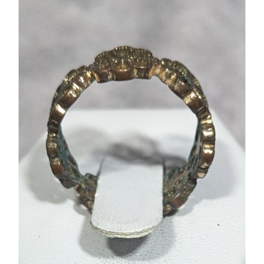 Other Fairycore Floral Gold Tone Filigree Ring Size 7 Size ONE SIZE - 3 Thumbnail