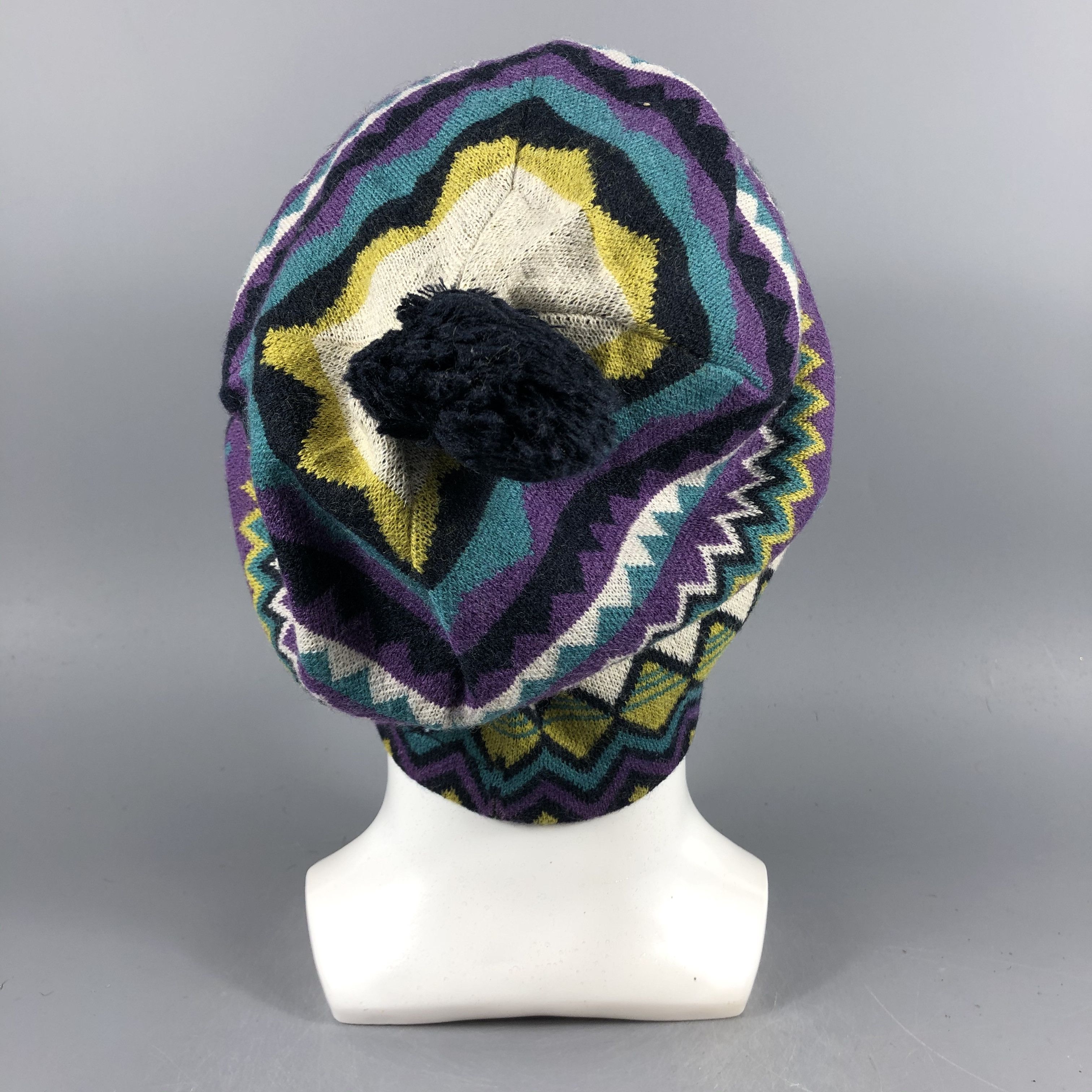 Vintage Jochomola Multiclor Beanie Snow Hat Snow Cap -D1257 Size ONE SIZE - 2 Thumbnail