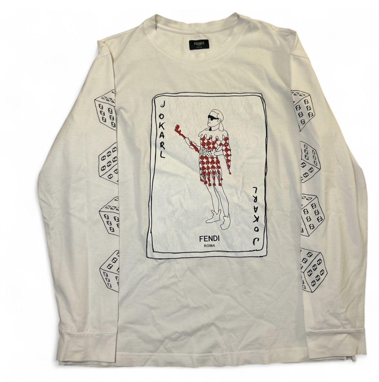 🔥Free Shipping Fendi JoKarl Long-Sleeve Tee🔥