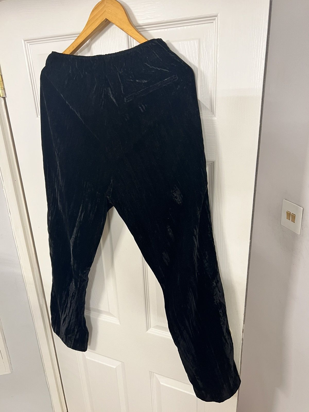 Zara BLACK ZARA VELVET TROUSERS STUDIO ONE COLLECTION SIZE 30x30 Size US 30 / EU 46 - 3 Thumbnail
