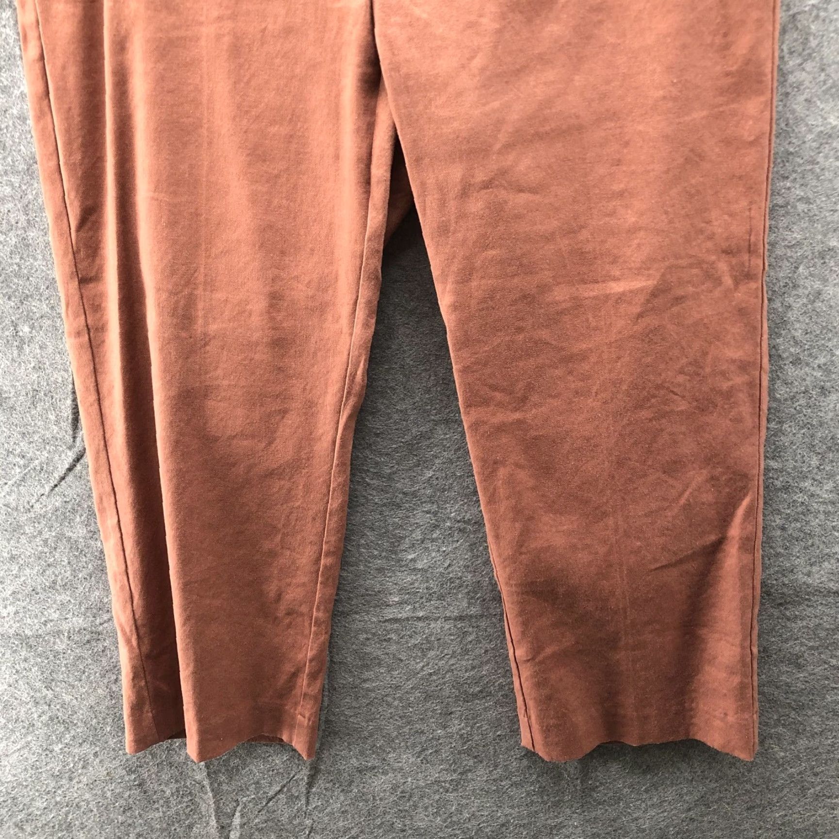 J. Jill J. Jill Pants Womens 8P Clay Linen Blend Crop Chino Flat Front Mid Rise Straight Size 30" / US 8 / IT 44 - 4 Thumbnail