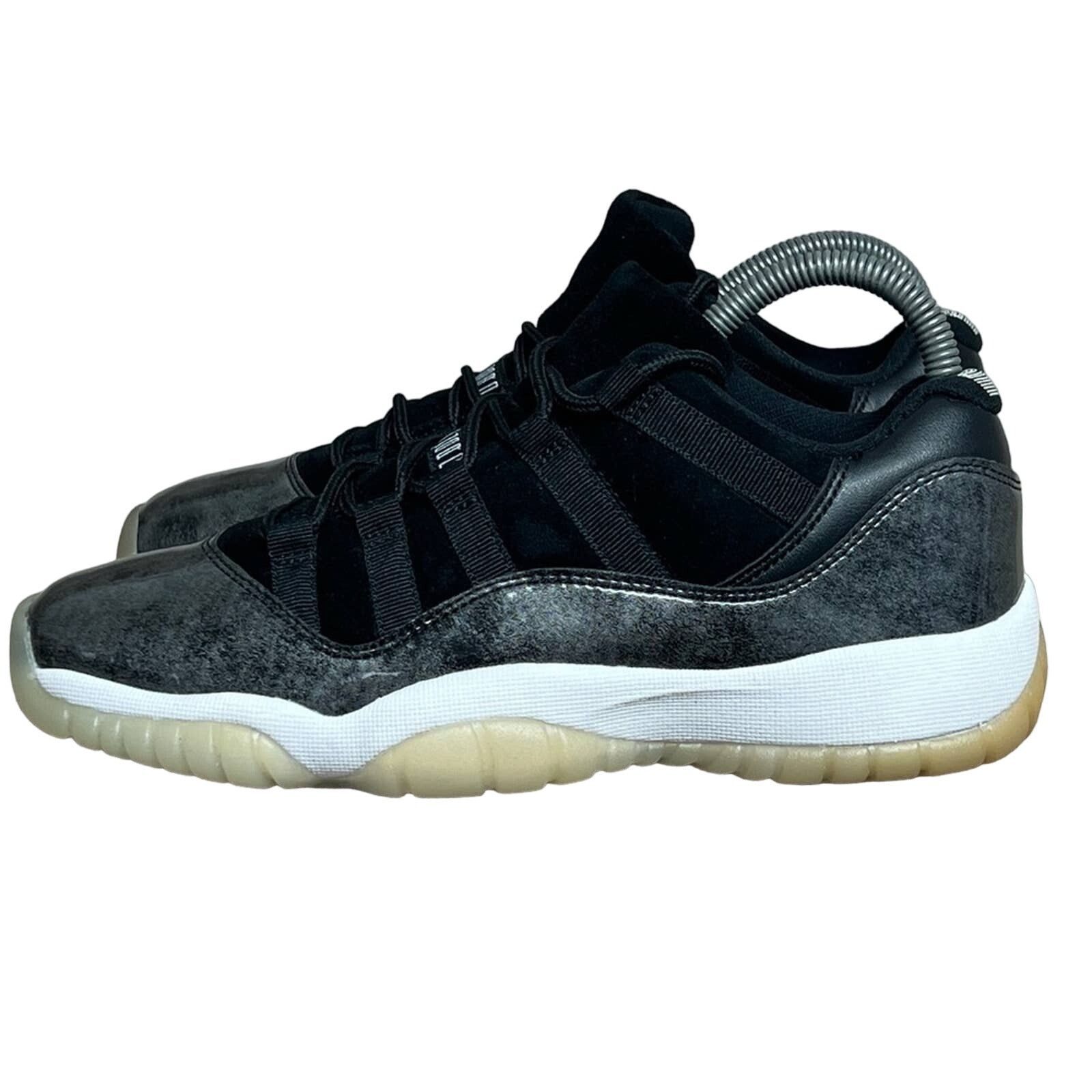 Jordan Brand Nike Air Jordan 11- Retro Low Barons Black SZ 7Y WOMEN 8.5 Size US 8.5 / IT 38.5 - 1 Thumbnail