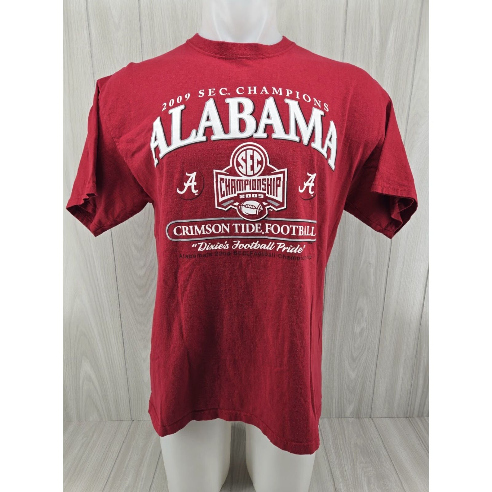 Delta VINTAGE Alabama Crimson Tide T-Shirt Mens Large 2009 National Championship Red 2009 National Championship Mens L Shirt Delta Size US L / EU 52-54 / 3 - 2 Thumbnail