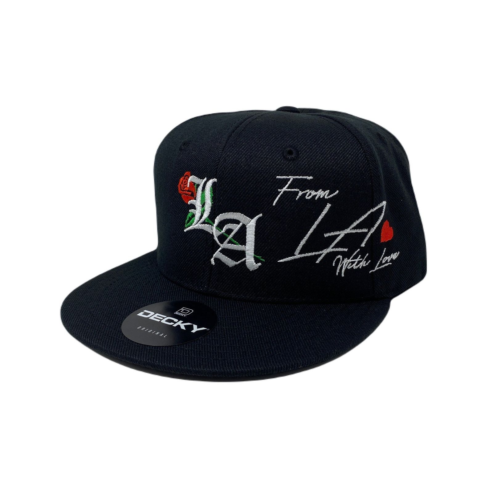Other Los Angeles Old English Rose With Love Snapback Hat BLACK Size ONE SIZE - 2 Thumbnail