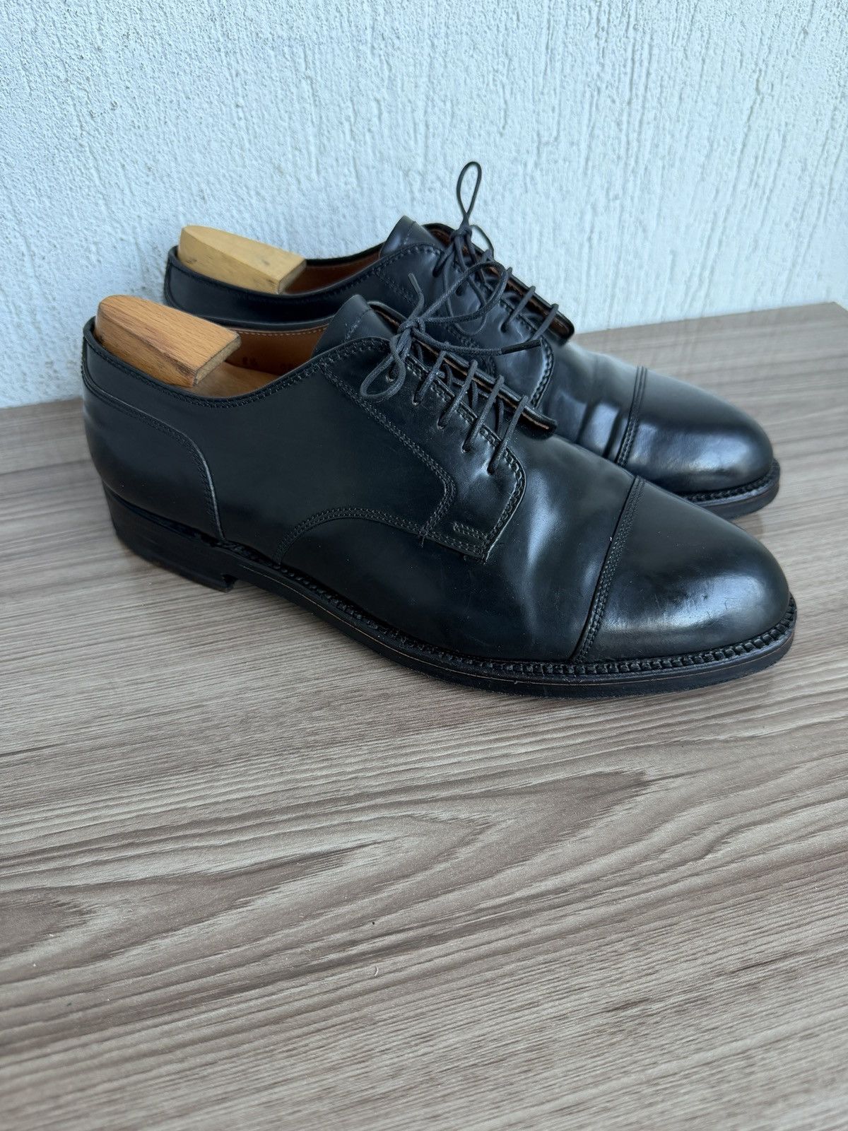 Alden 2161 shell cordovan cap toe derby Size US 8.5 / EU 41-42 - 3 Thumbnail